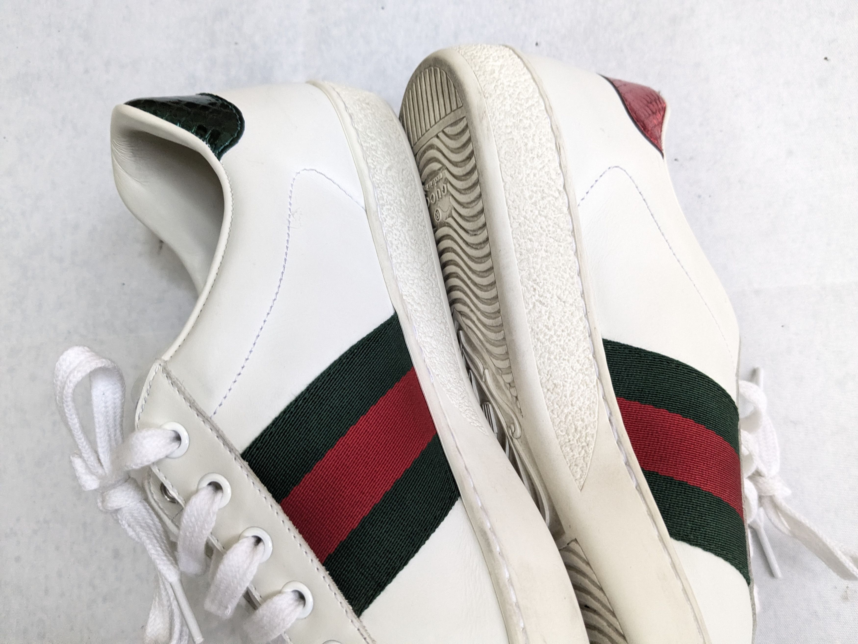 Gucci Gucci Ace White Bee 9 Low Tops Leather Size US 9 / EU 42 - 10 Thumbnail