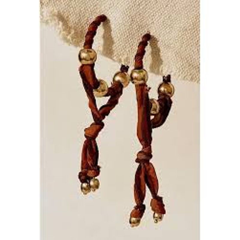 Free People Free People Lingering Love Hoops Earrings Chocolate Size ONE SIZE - 3 Thumbnail
