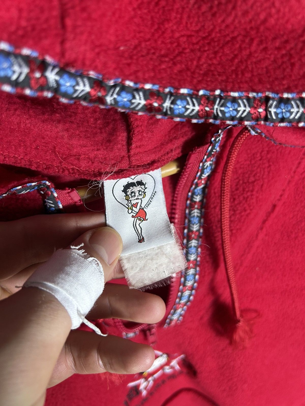 Vintage Vintage 2000 Betty Boop half zip fleece Size US S / EU 44-46 / 1 - 5 Thumbnail