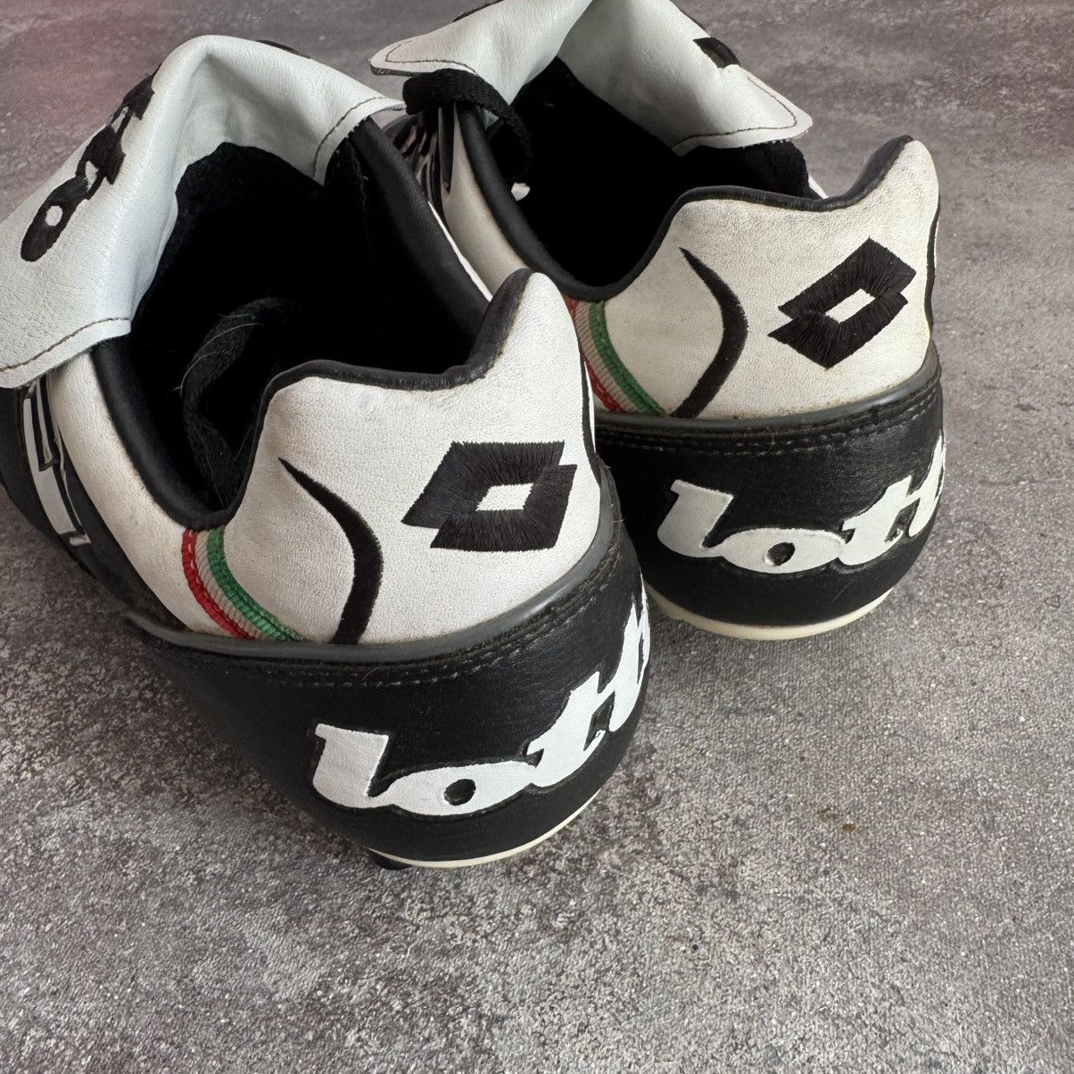 Lotto Sport × Vintage Lotto Vintage Black Leather Italian Soccer Cleats Size US 10.5 / EU 43-44 - 9 Thumbnail