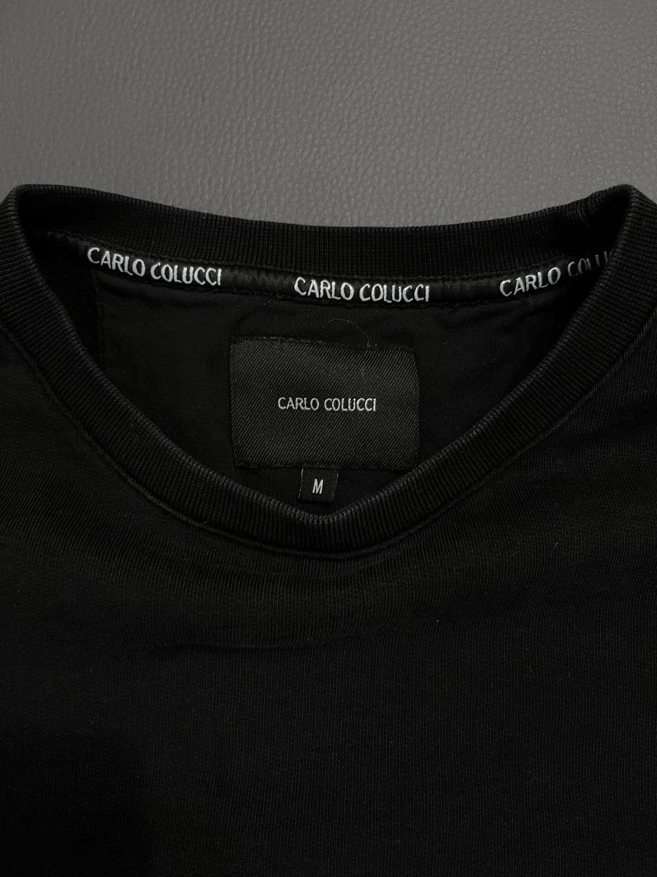 Carlo Colucci × Designer × Vintage Carlo Colucci Sweatshirt Basic Line Black Size US M / EU 48-50 / 2 - 2 Thumbnail