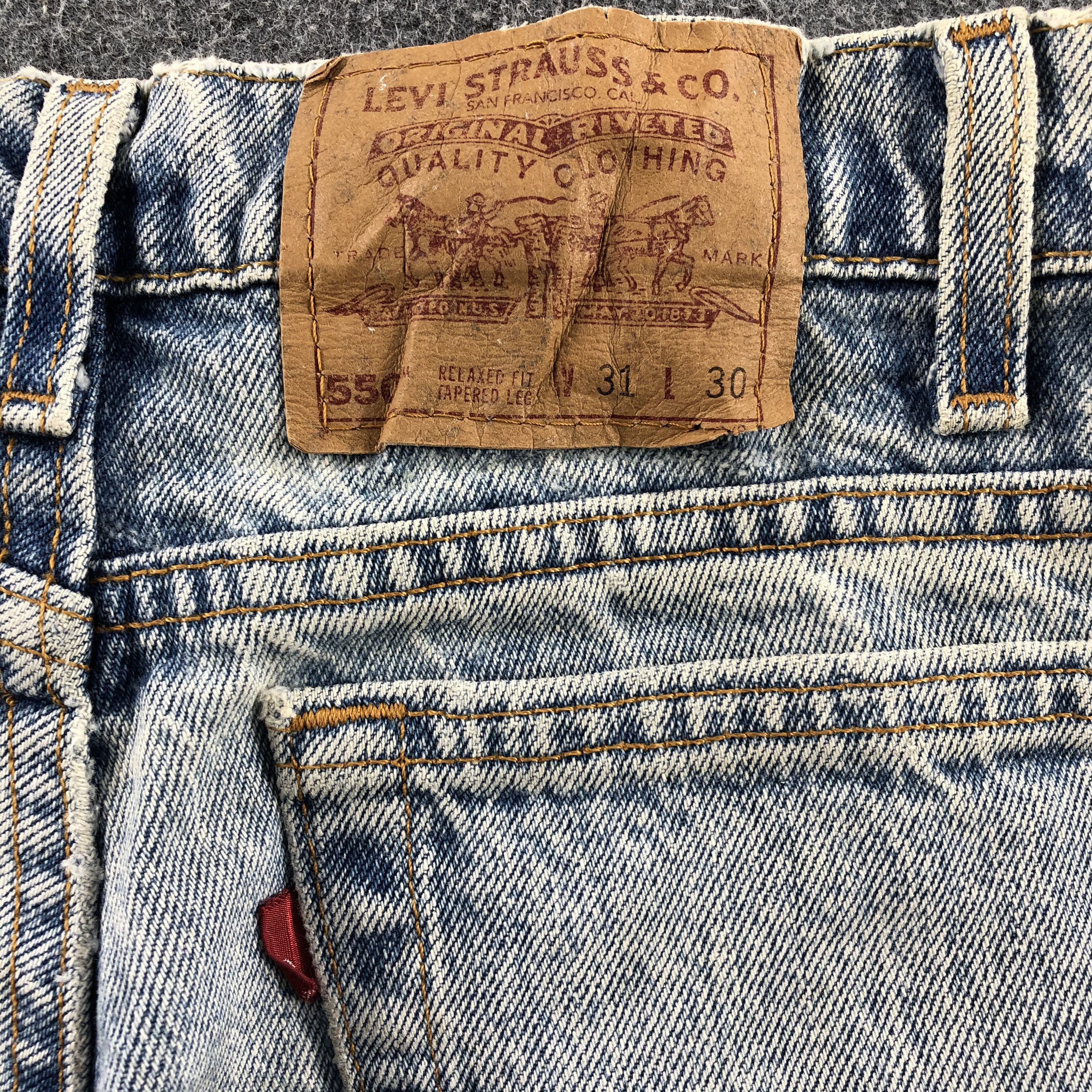 Levi's Vintage 90s Light Wash Levis 550 Jeans-J1248 Size US 29 - 5 Thumbnail