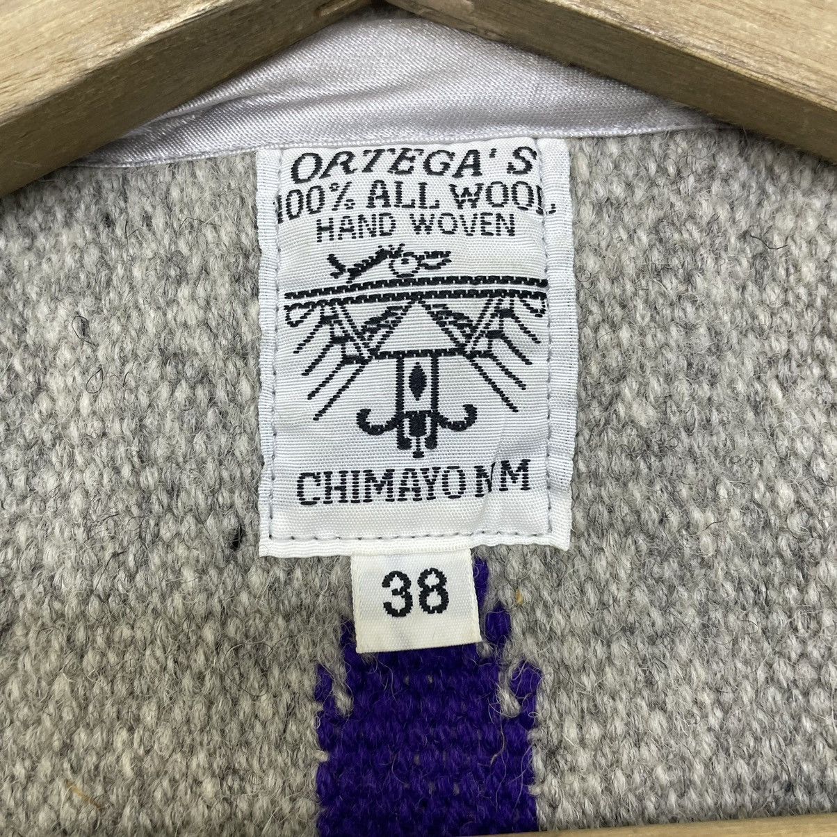 Native 🔥Vintage Ortega Chimayo Blanket Native Vest Jacket Size US S / EU 44-46 / 1 - 5 Thumbnail