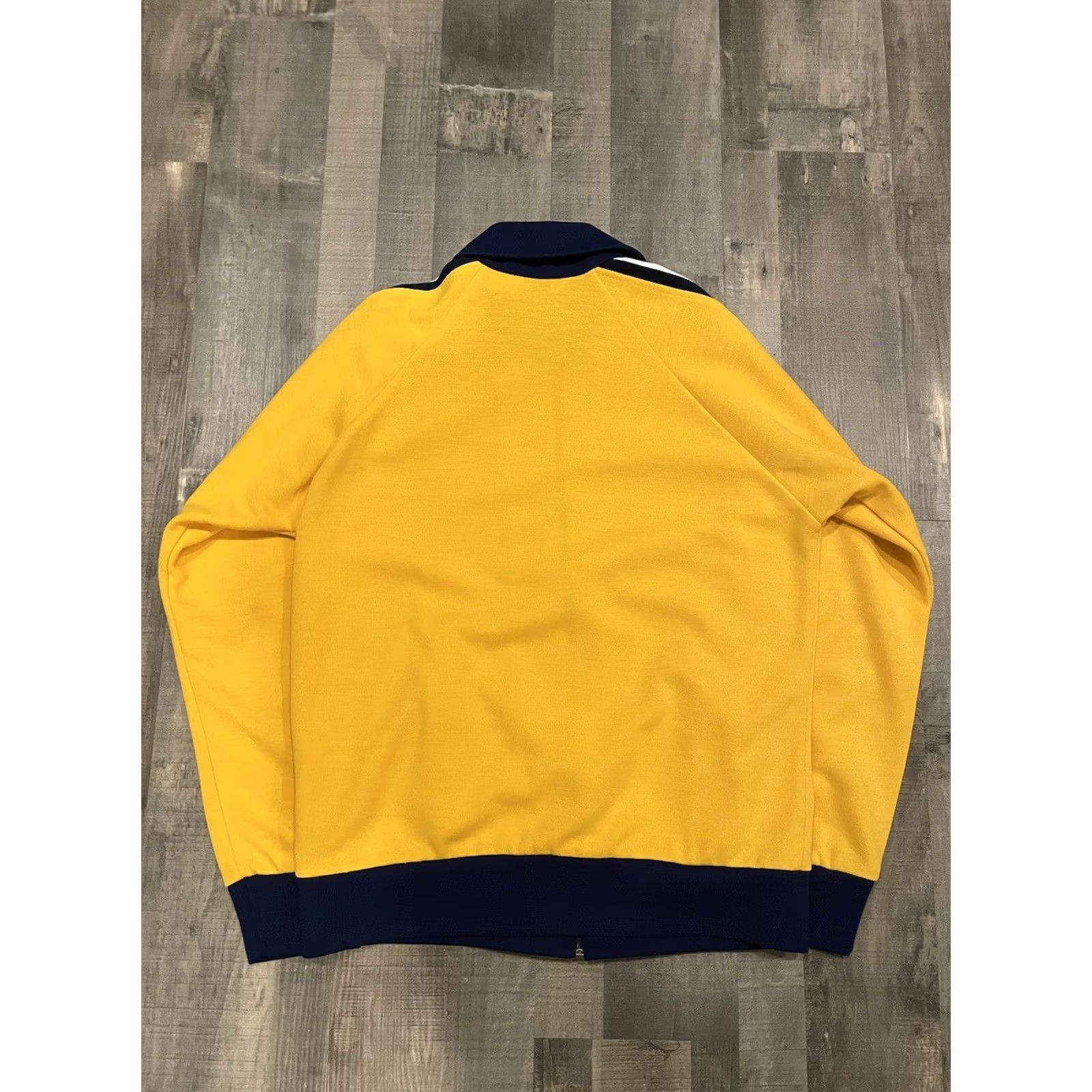 Vintage VINTAGE Court Casuals Jacket M Yellow Striped 80s Windbreaker US Made Mens Medium Size US 31 - 6 Thumbnail