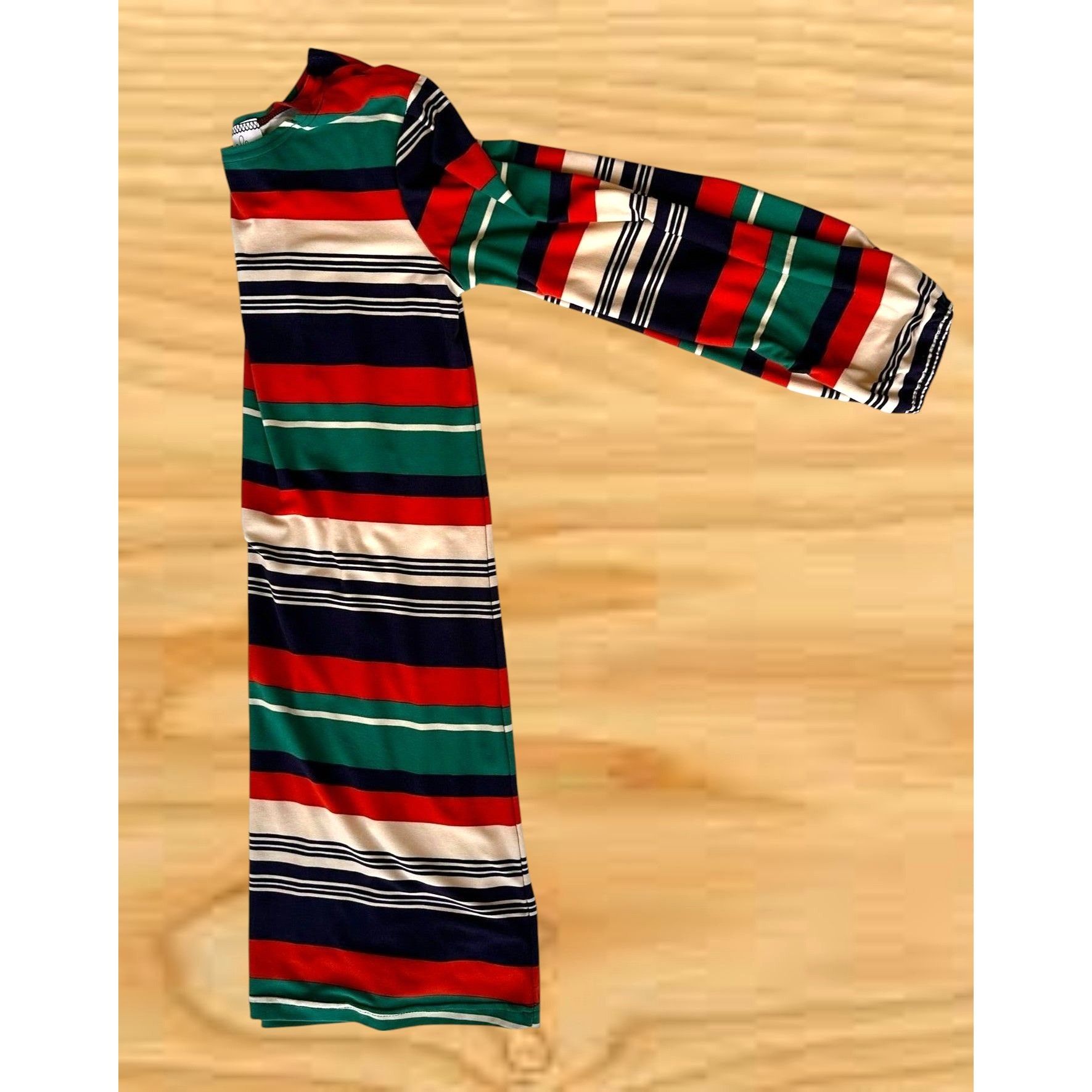 Vintage Vintage Maggie Breen Too Girls Dress 16 Striped Long Sleeve Size XXL / US 16-18 / IT 52-54 - 7 Thumbnail