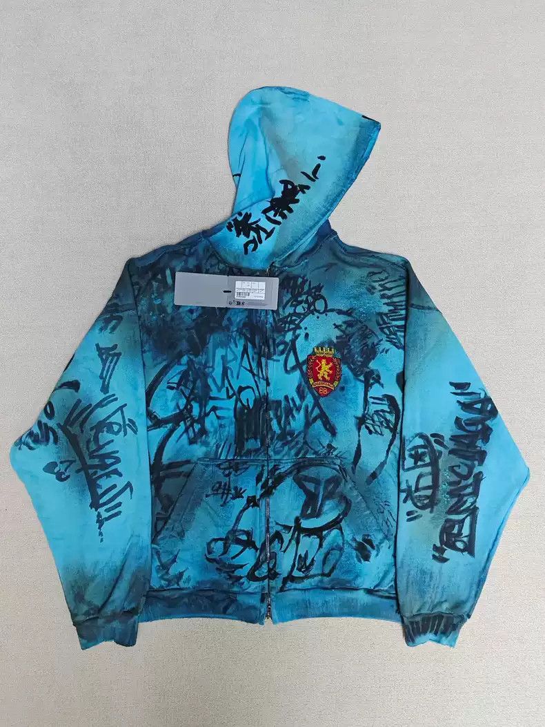 Balenciaga Balenciaga23ss Blue Manchester United Graffiti