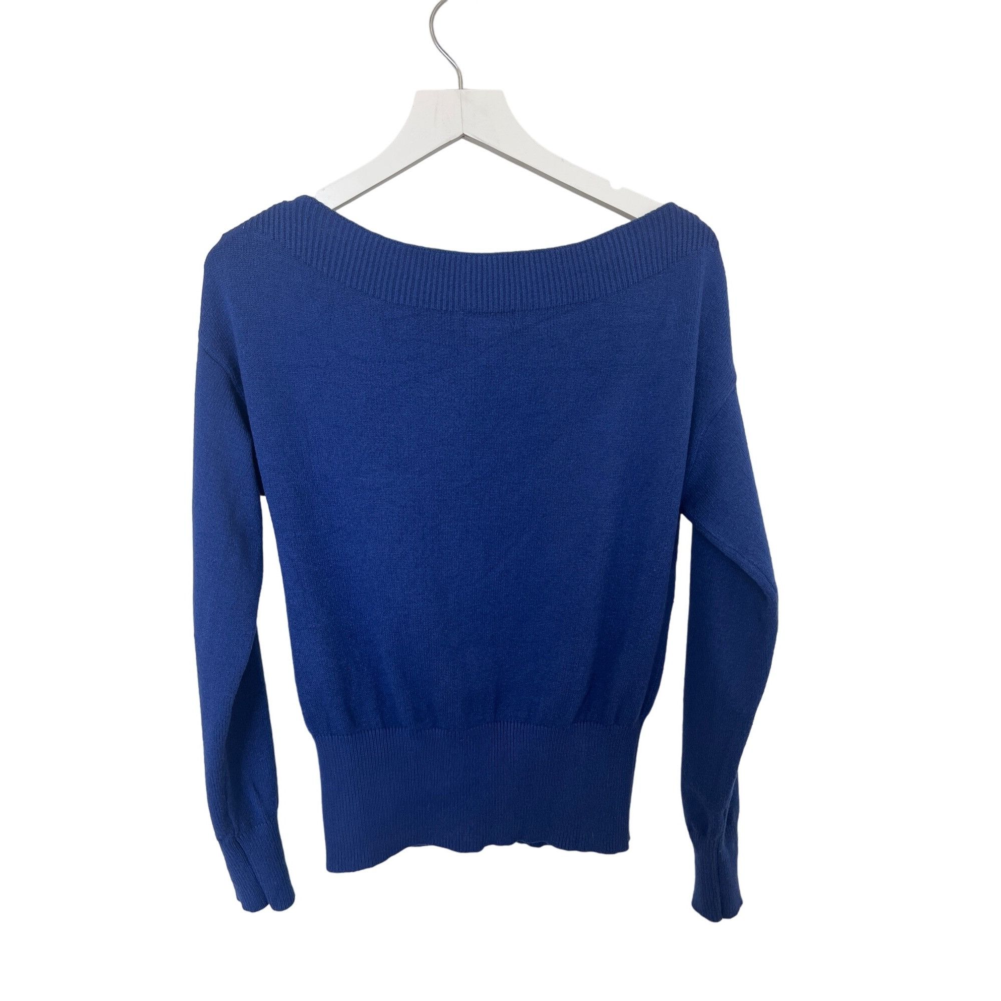 Lovers and Friends Lovers and Friends Luxe Cobalt Blue Off Shoulder Knit Sweate Size XXS / US 00 / IT 34 - 7 Thumbnail