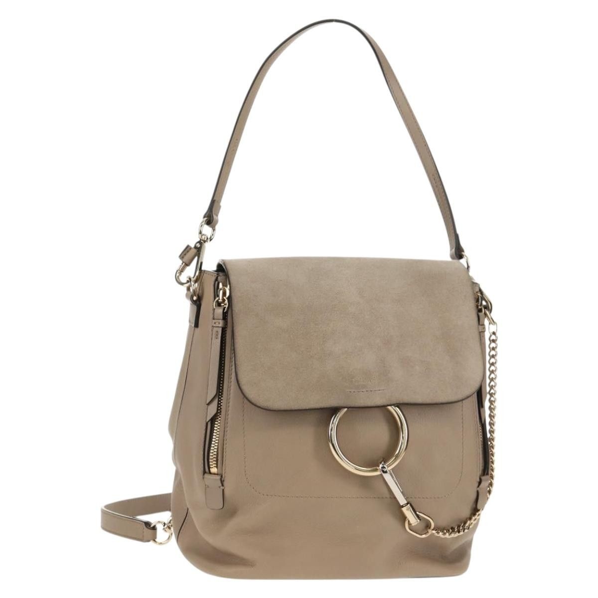 Chloe Chloe Faye Backpack Leather and Suede Size ONE SIZE - 1 Thumbnail