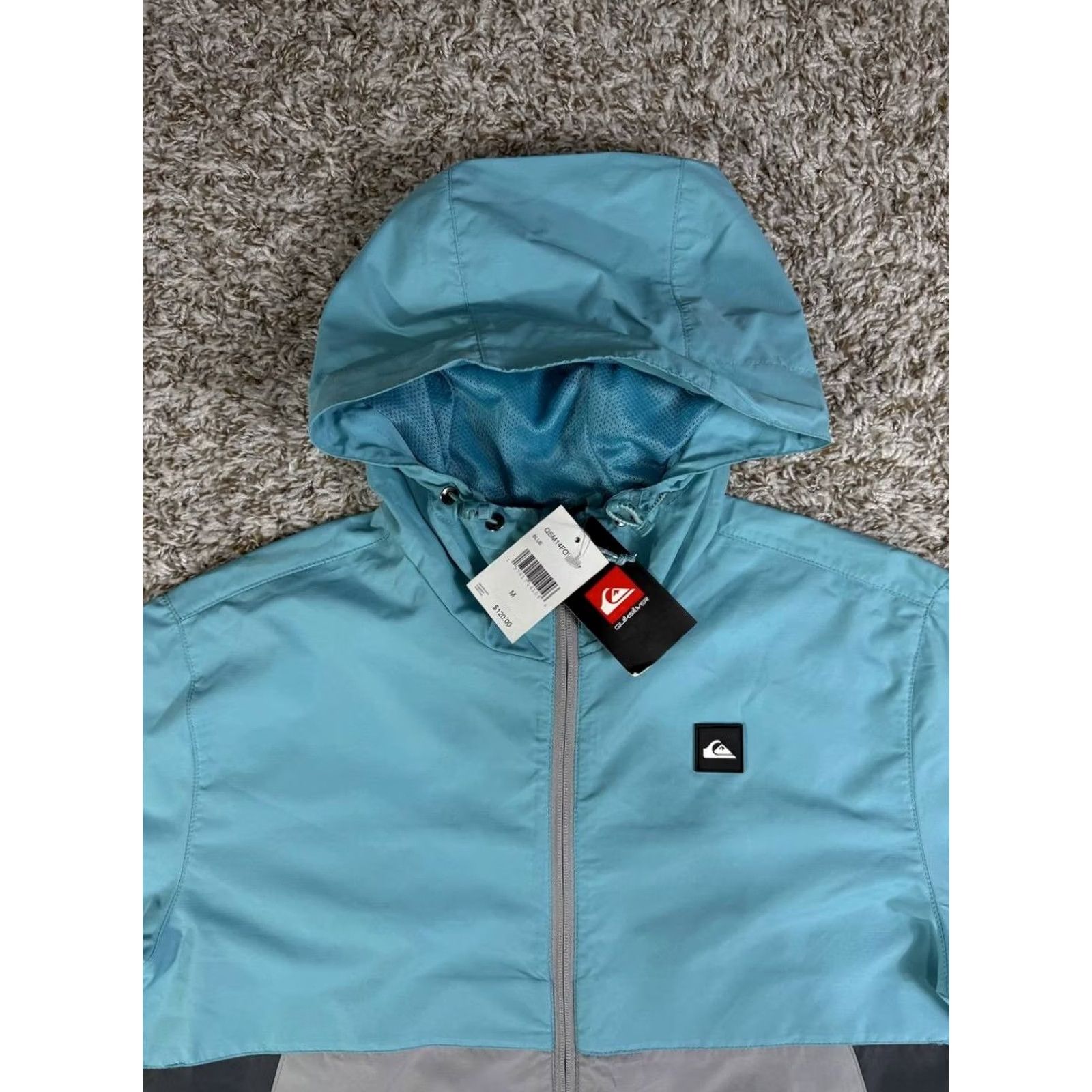 Quiksilver Quiksilver Packable Windbreaker Jacket Blue Full Zip Men's Medium Size US M / EU 48-50 / 2 - 2 Thumbnail