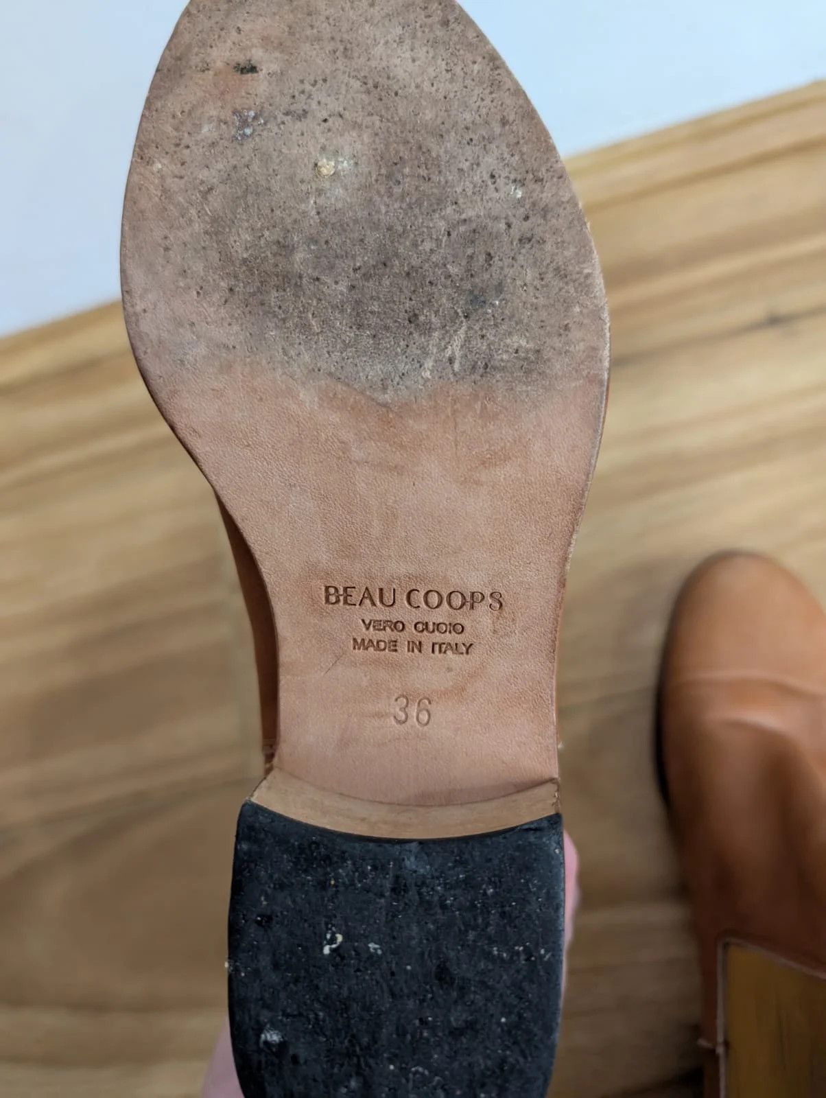 Other Beau Coops Tan Leather Chelsea Boots Size 36 Vero Cuoio Made in Italy Size US 5 / EU 37 - 2 Thumbnail