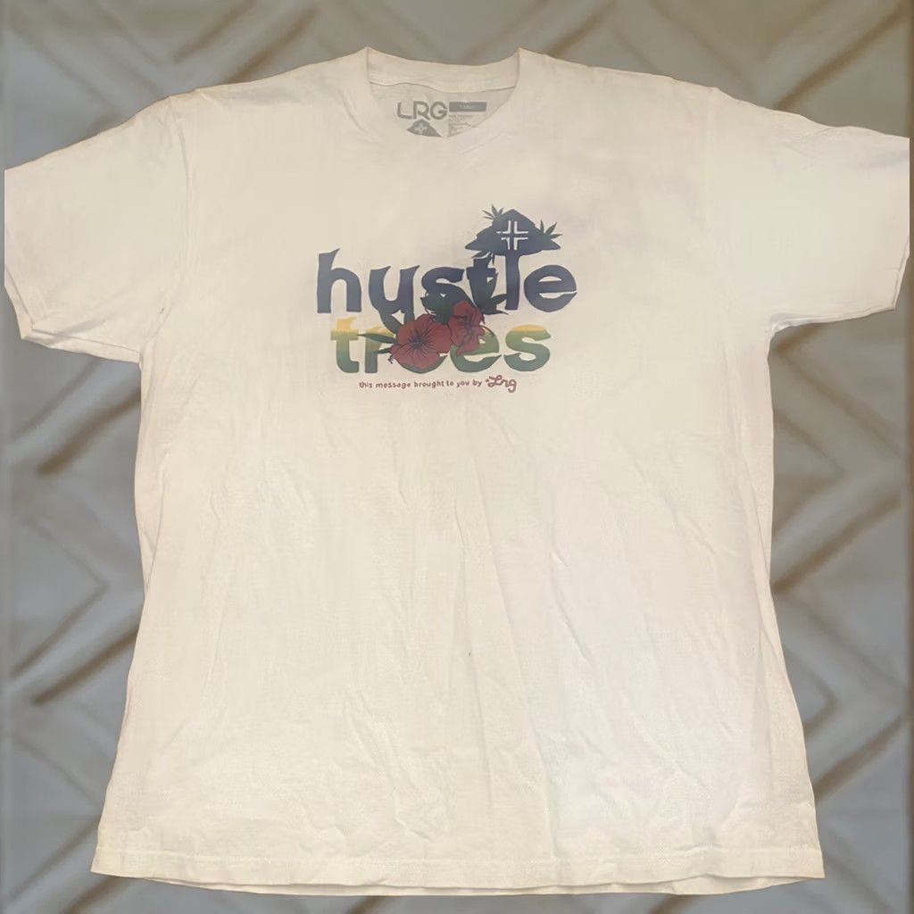 Vintage LRG HUSTLE TREES Tee Shirt L Size White Used Graphic Logo T-Shirt Men Regular Cotton Short Sleeve Vintage: No Size US L / EU 52-54 / 3 - 1 Thumbnail