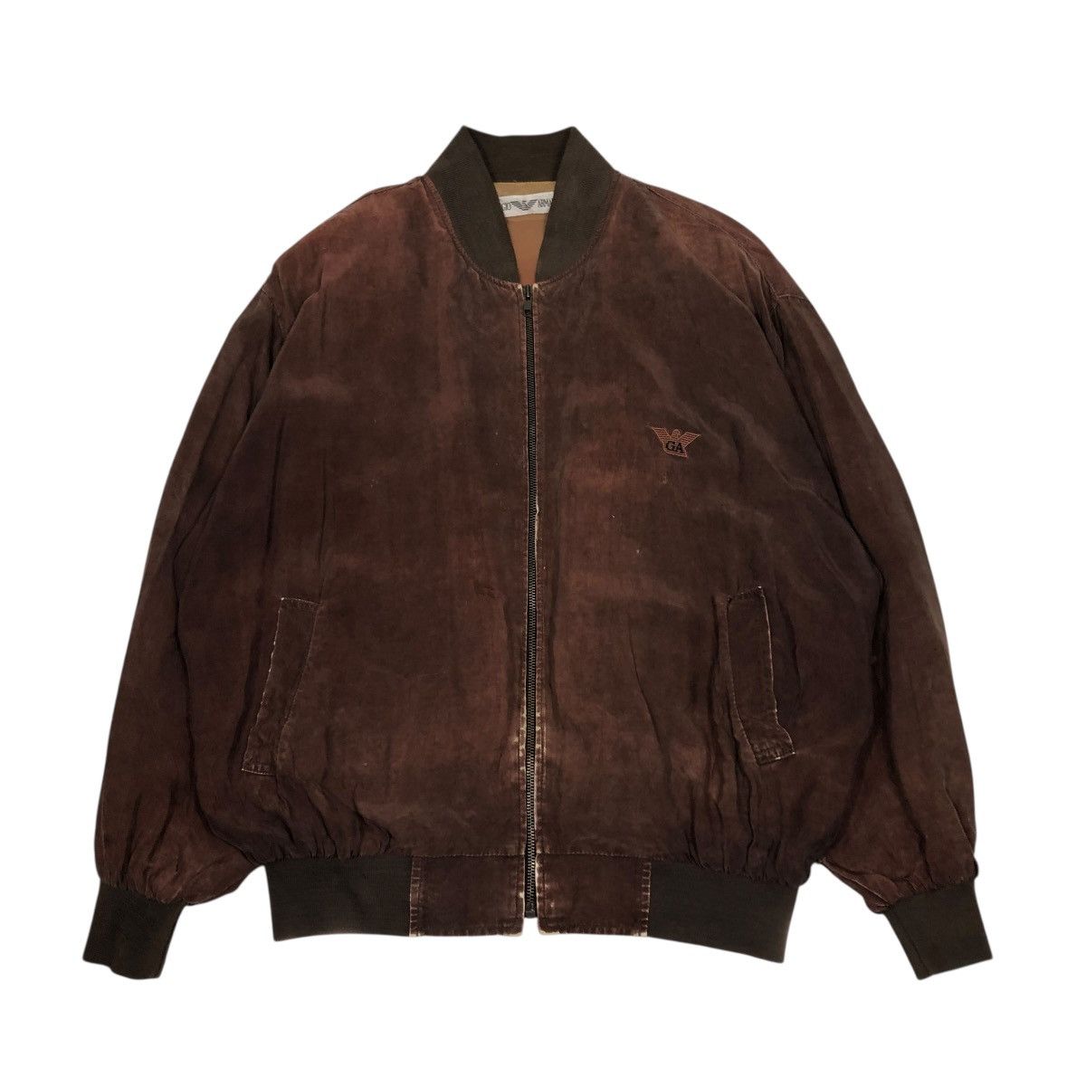 Giorgio Armani 🔥VINTAGE BOMBER JACKET GIRGIO ARMANI BIG LOGO EMBROIDERY Size US M / EU 48-50 / 2 - 2 Thumbnail