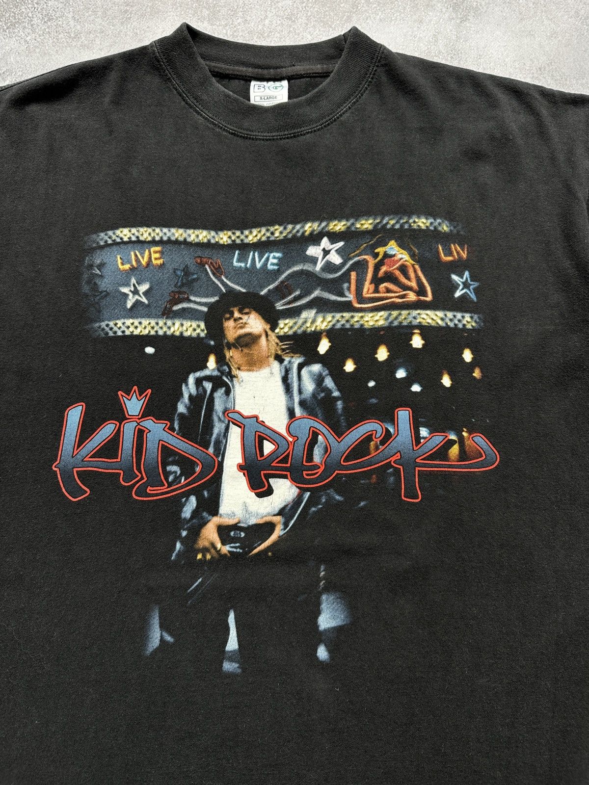 Band Tees Vintage Kid Rock T-Shirt 1999 Band Tees Faded Size US XL / EU 56 / 4 - 3 Thumbnail