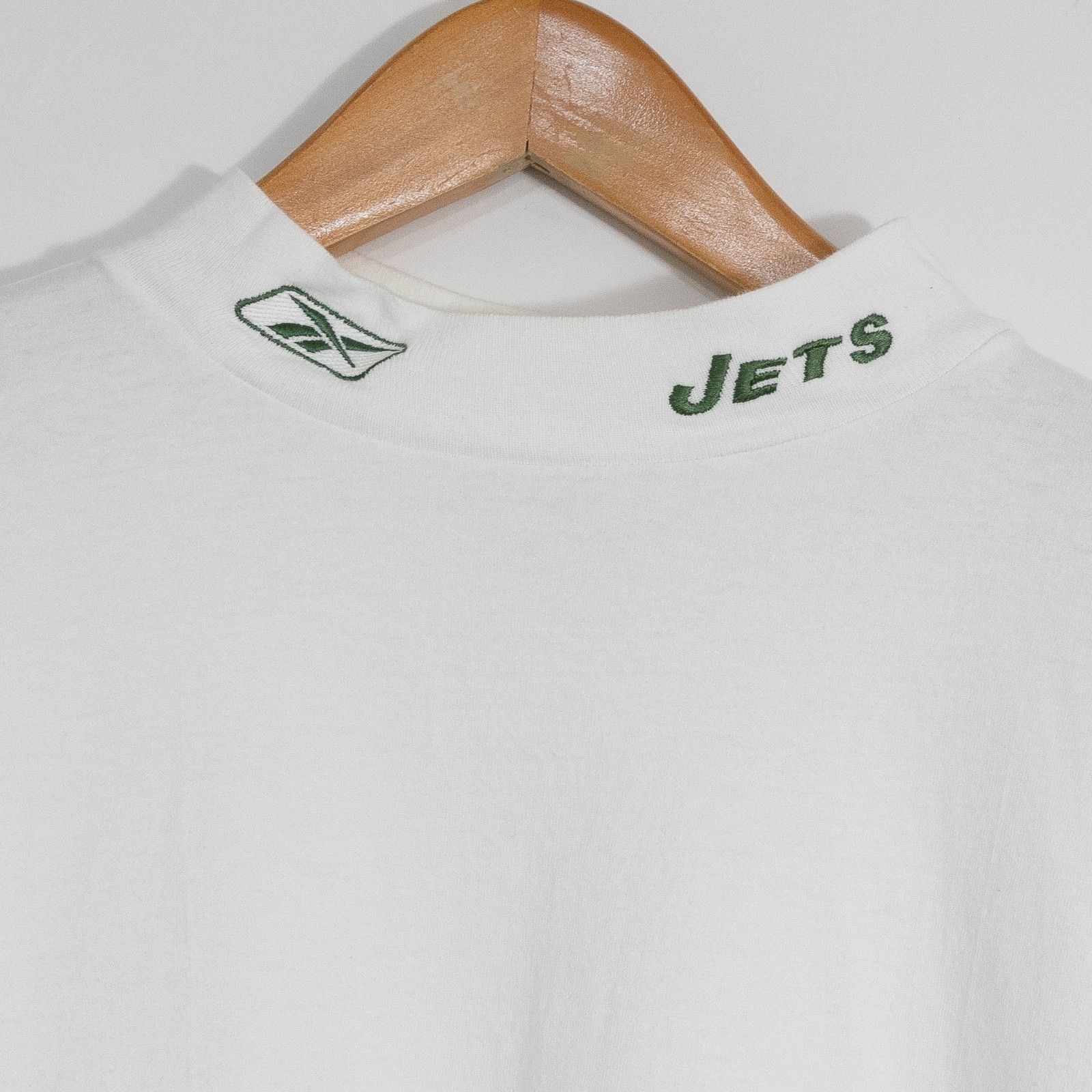Vintage Vintage 90s New York Jets Reebok Mock Neck T Shirt Medium Size US M / EU 48-50 / 2 - 3 Thumbnail
