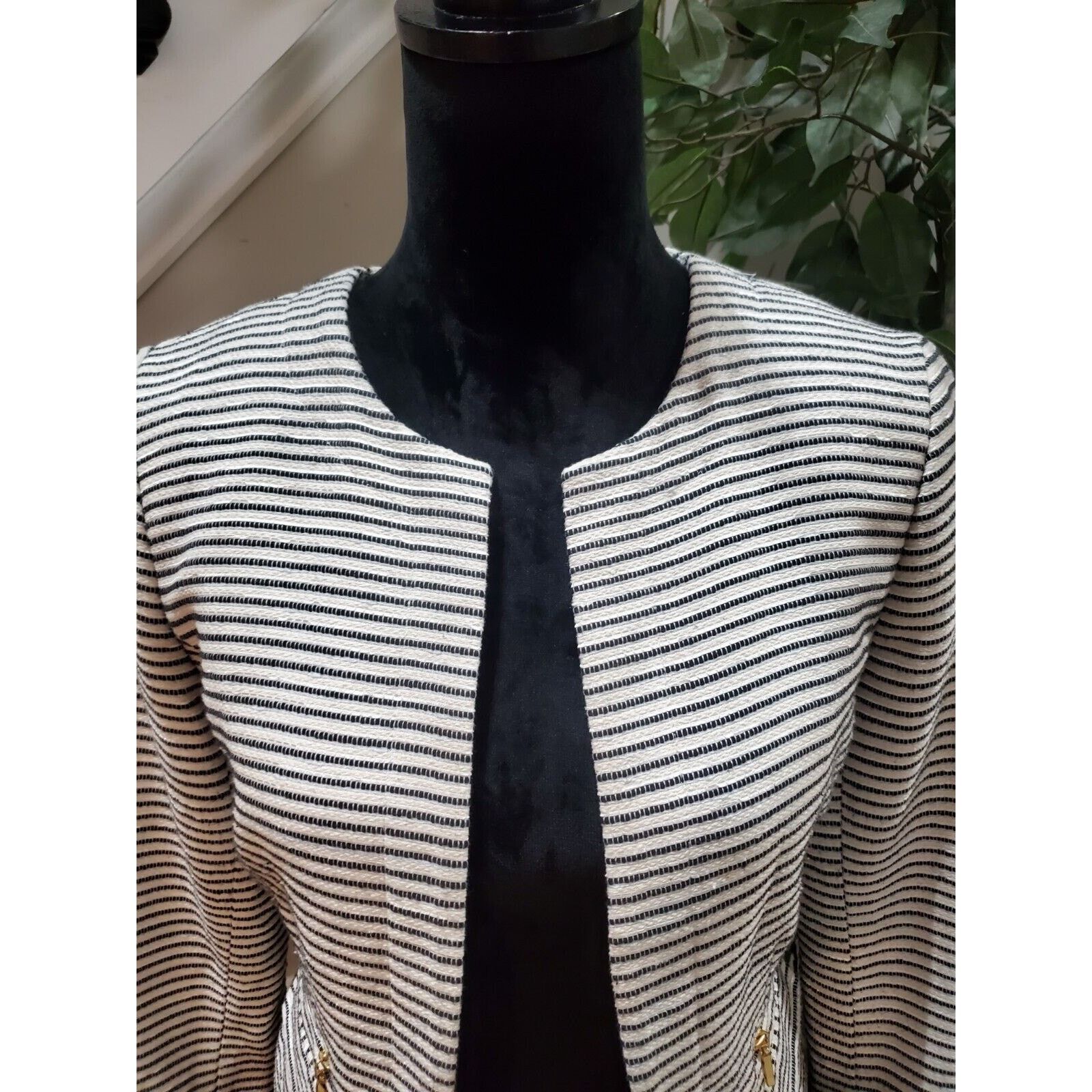 Other Katherine Barclay Striped Long Sleeve Open Front Jacket S Size S / US 4 / IT 40 - 12 Thumbnail