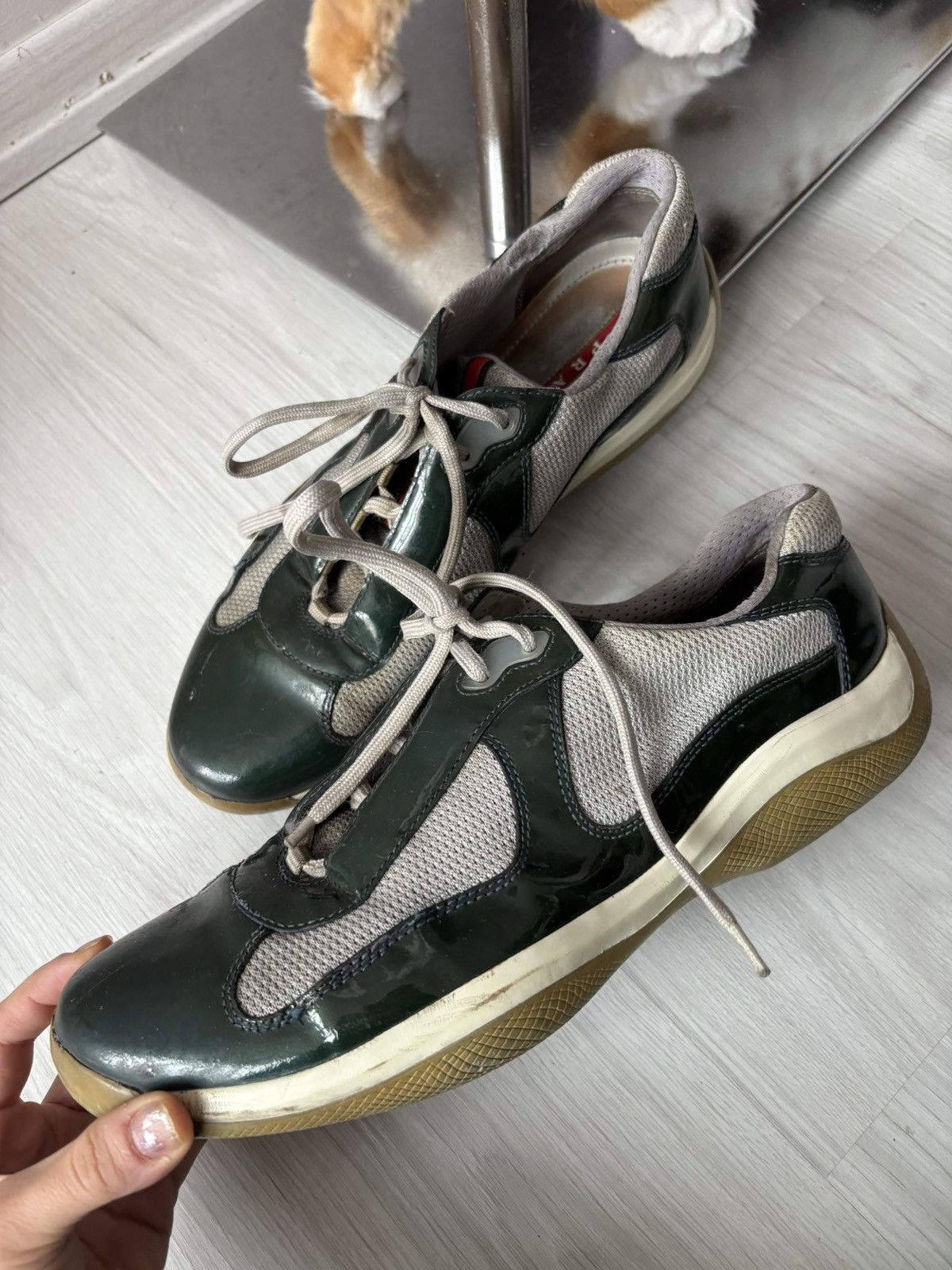 Prada PRADA AMERICAN CUP SNEAKERS Size US 10.5 / EU 43-44 - 4 Thumbnail