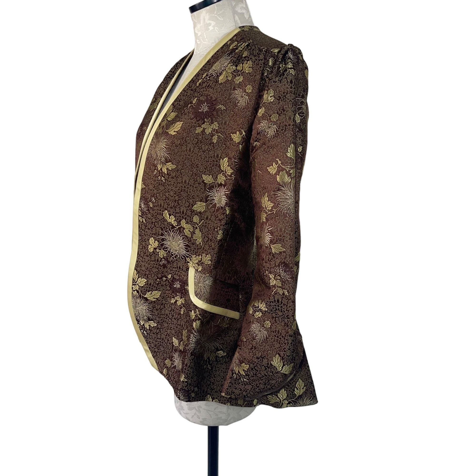 Vintage Vintage Womens Jacket Size Small Brown Size M / US 6-8 / IT 42-44 - 3 Thumbnail