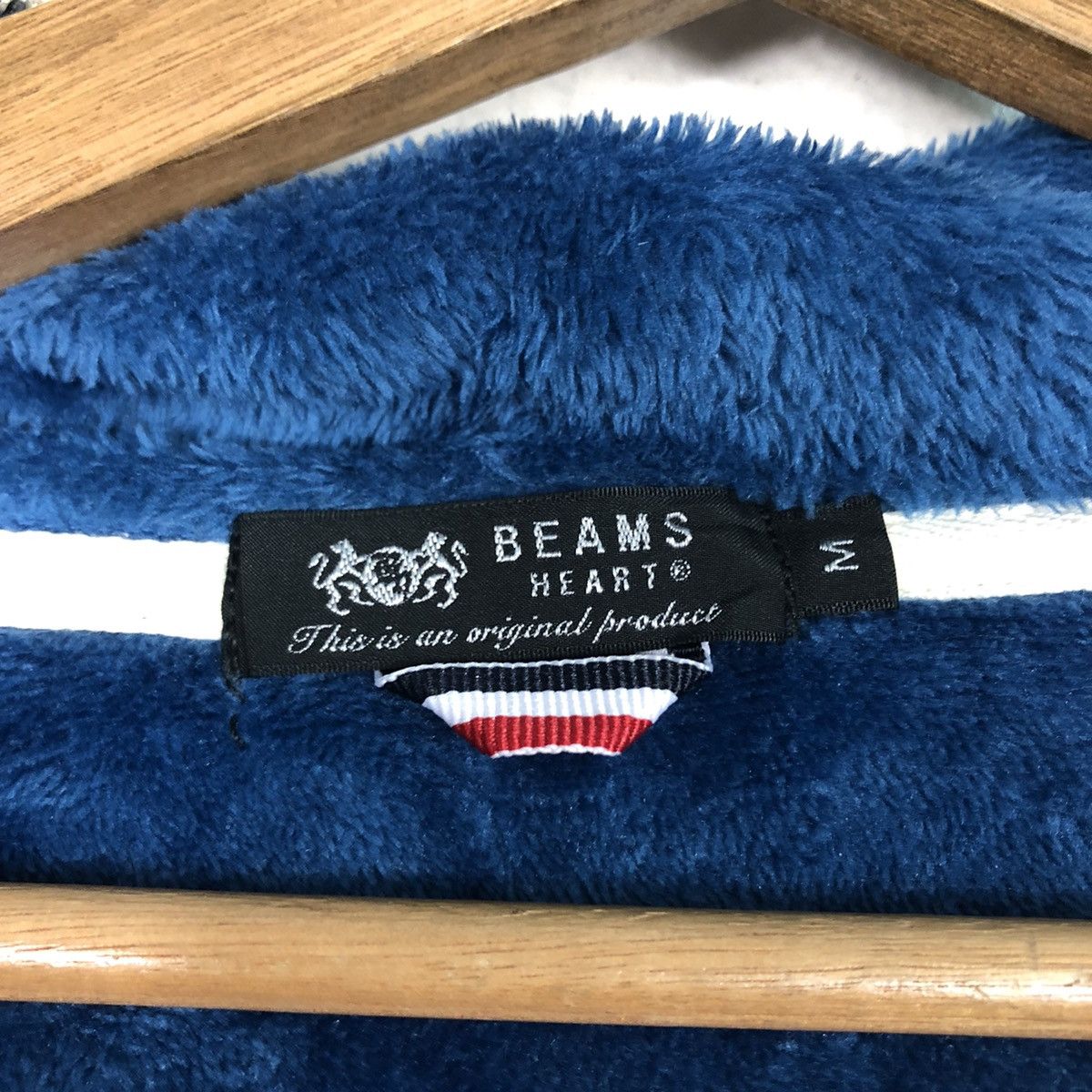 Beams Plus 📌Rich Blue Vintage Zipper Fleece Jacket Beams Heart Size US M / EU 48-50 / 2 - 20 Thumbnail