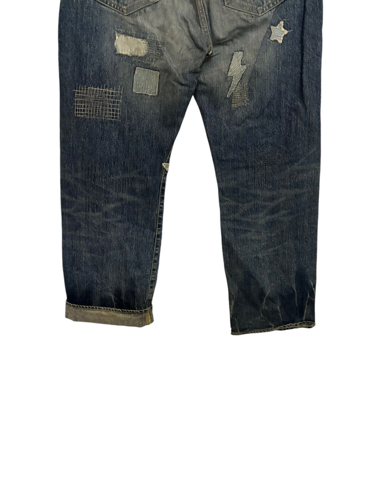 Japanese Brand Vintage Japanese Brand Over The Stripe Size US 34 / EU 50 - 10 Thumbnail