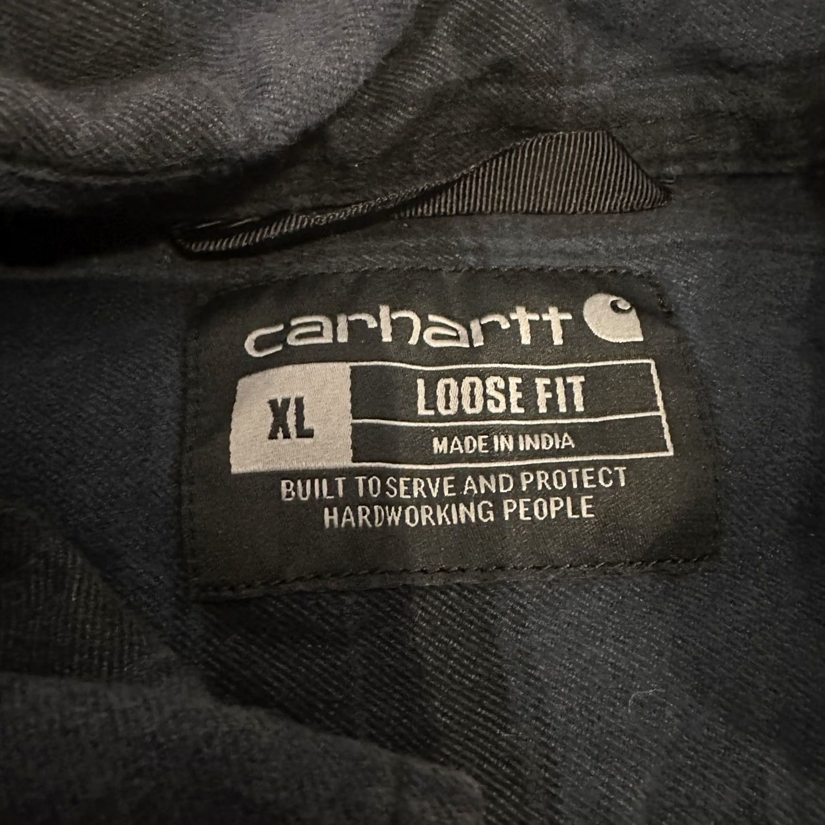 Carhartt VINTAGE Carhartt Loose Fit Heavy Flannel Shirt XL Blue Plaid Men Size US XL / EU 56 / 4 - 6 Thumbnail