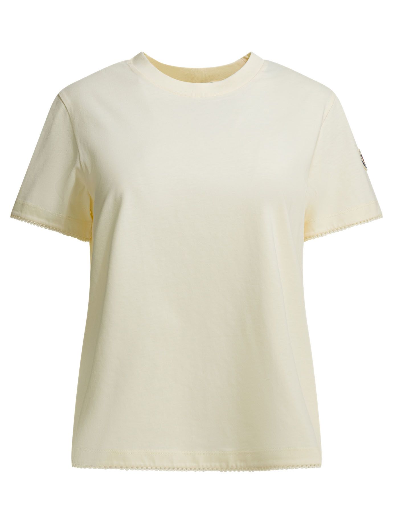 Moncler Moncler Crew-Neck T-Shirt With Logo tag size L Women - USA Duties Paid Size L / US 10 / IT 46 - 1 Thumbnail