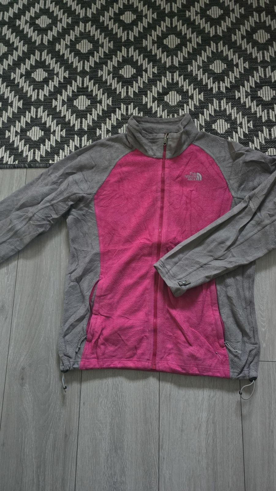 The North Face The North Face Ladies Grey/ Pink 1/4 zip fleece, Large Size L / US 10 / IT 46 - 1 Thumbnail