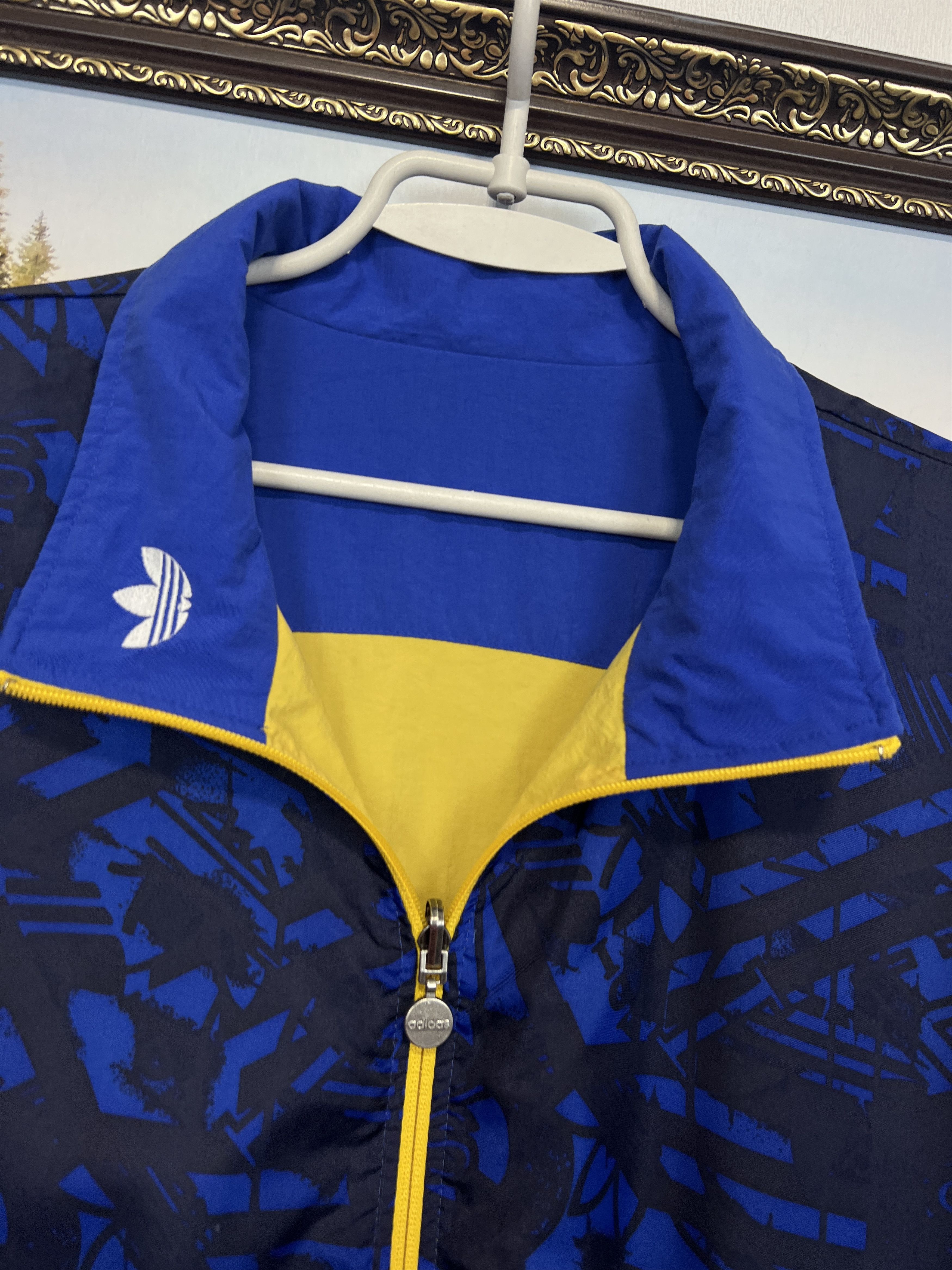 Adidas Vintage Sweden Double Sided Jacket Soccer Track Top Rare Size US L / EU 52-54 / 3 - 11 Thumbnail