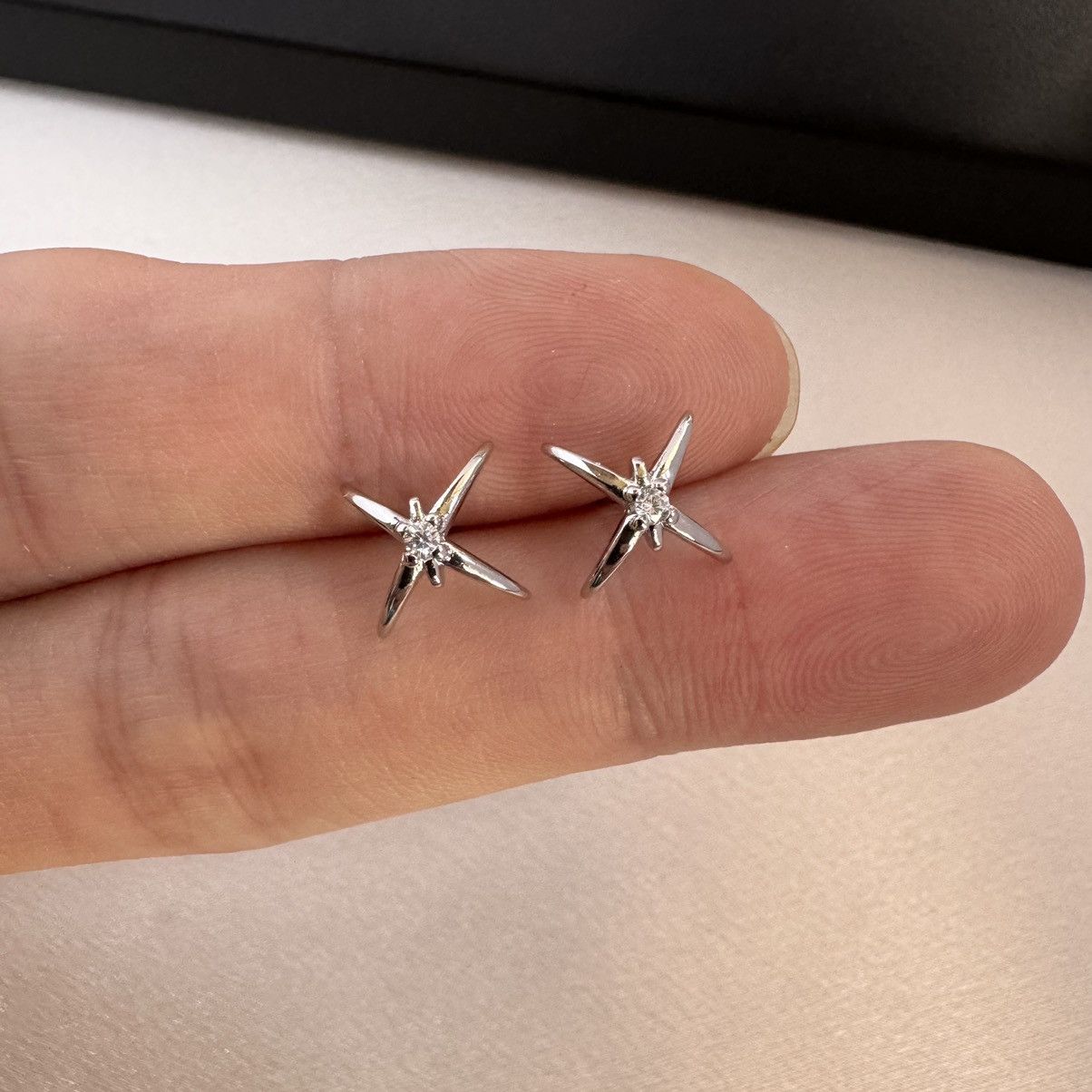 Other CZ Star Stud Earrings for Men Women Size ONE SIZE - 5 Thumbnail