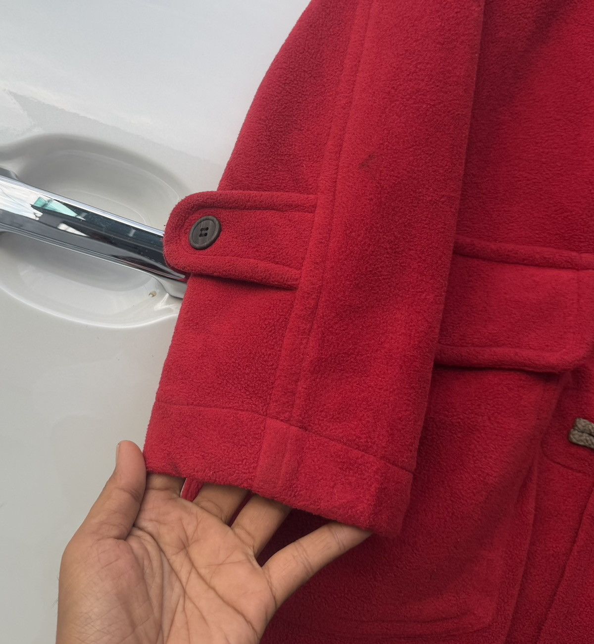 Hai Sporting Gear Vintage HAI Sporting Gear Issey Miyake Red Duffle Coat Japan Size US M / EU 48-50 / 2 - 10 Thumbnail