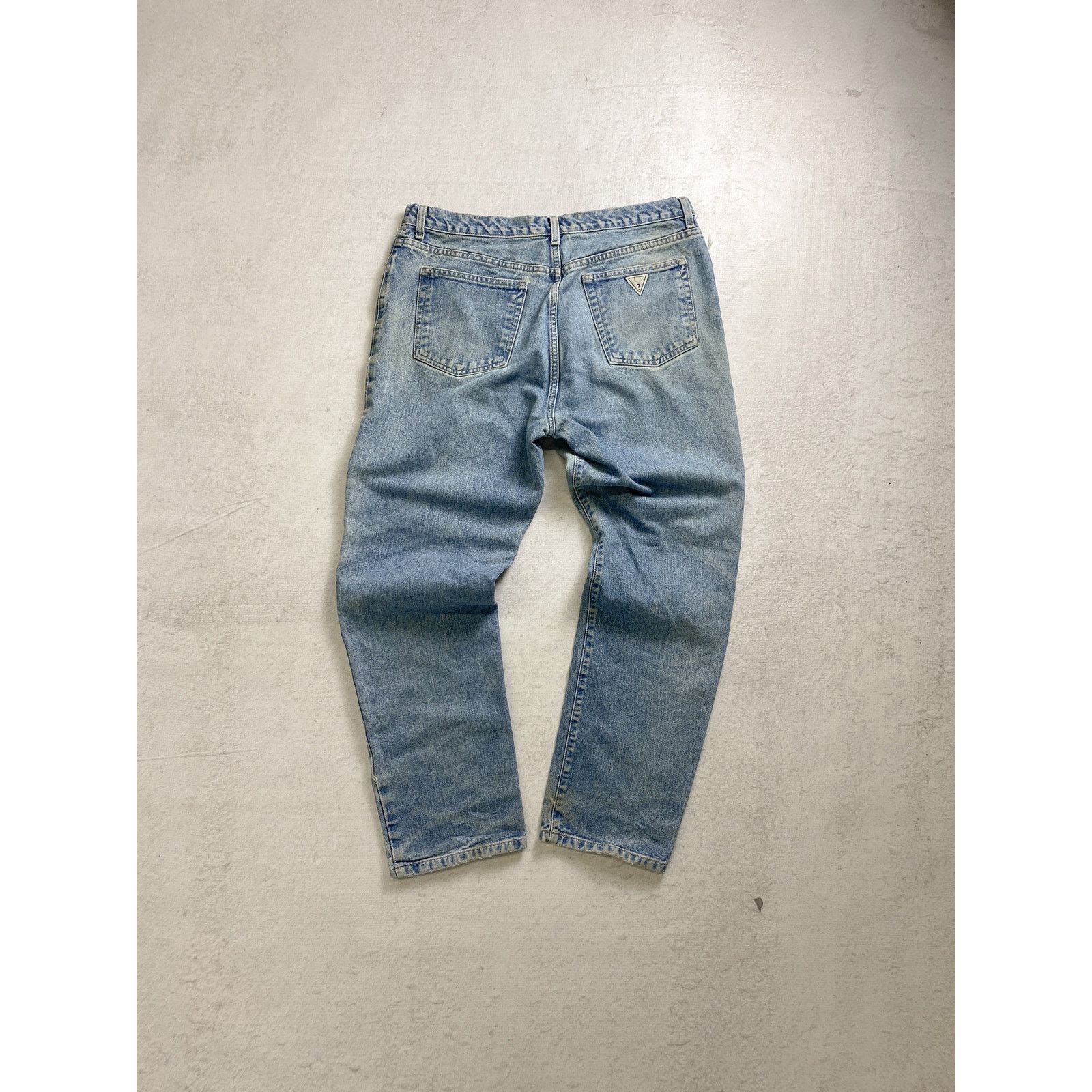 Guess Vintage 90s Guess Blue Regular Leg Jeans - Women's 30x36 Size 30" / US 8 / IT 44 - 2 Thumbnail