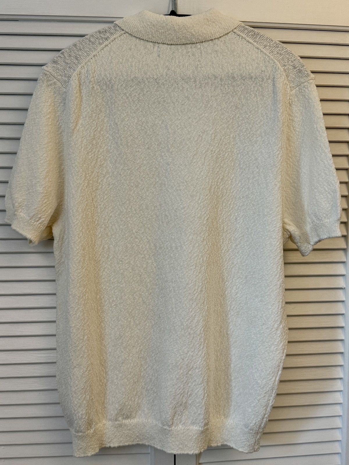 Velvet Velvet, SZ L Ecru Tiberius Knit Polo NWT Never Worn Size US L / EU 52-54 / 3 - 4 Thumbnail