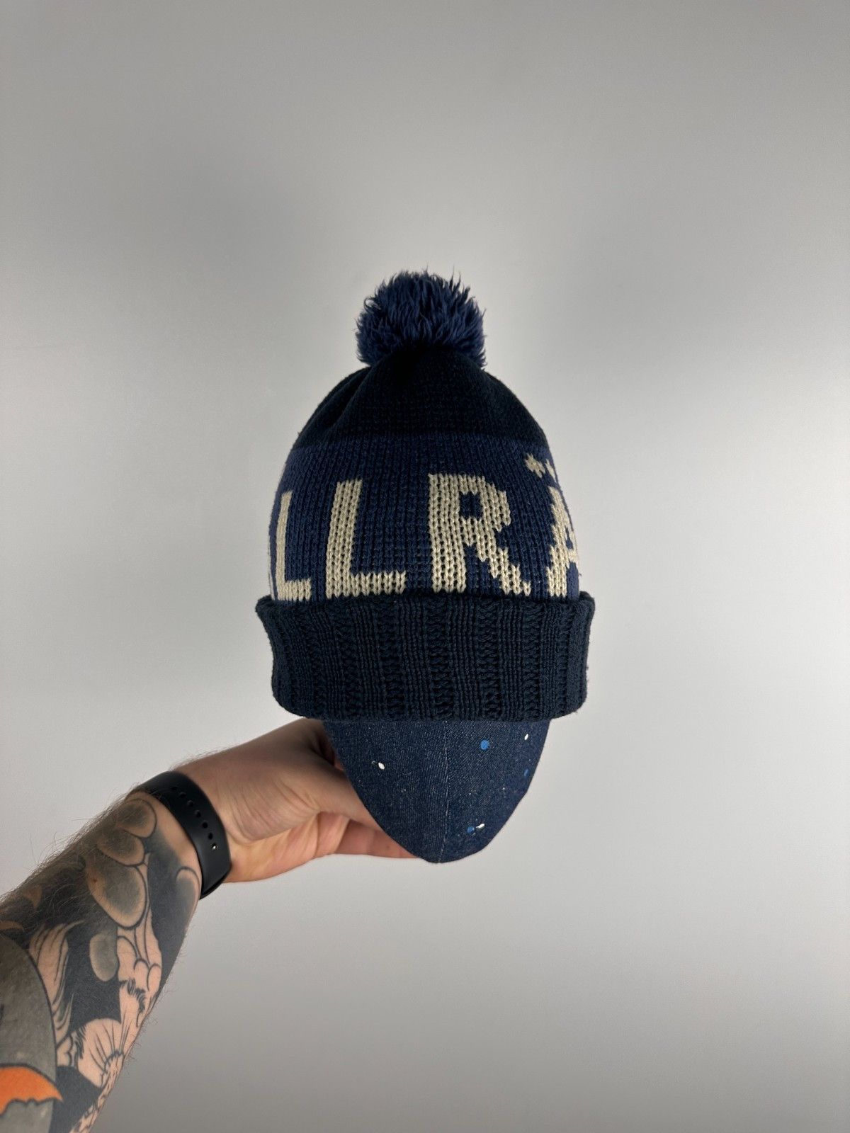 Fjallraven Fjallraven Pom Hat Blue White One Size Size ONE SIZE - 5 Thumbnail