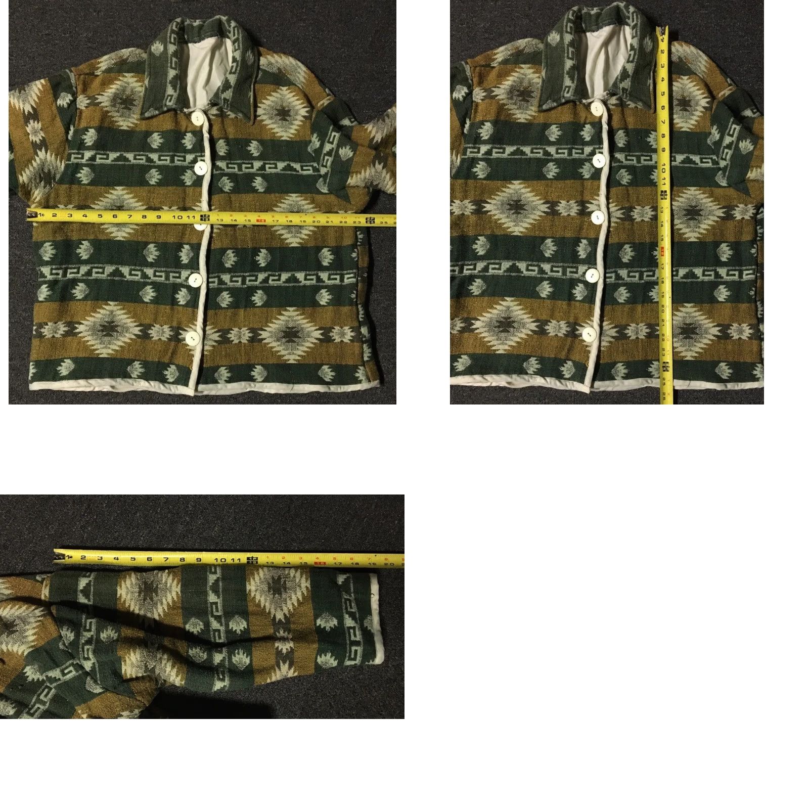 Native Vtg 90s Aztec Woven Jacket M L Native Coat Vaporwave Tribal Retro 80s AOP Grunge Size M / US 6-8 / IT 42-44 - 8 Thumbnail