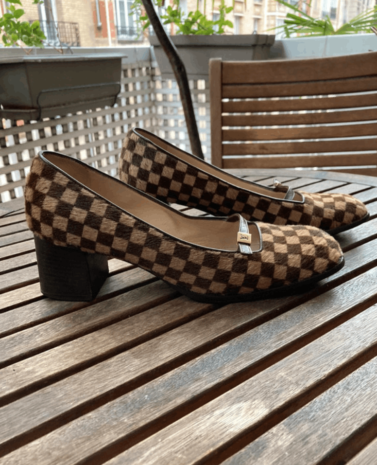 Louis Vuitton × Vintage Louis Vuitton shoes heels boots mules vintage leather Size US 6 / IT 36 - 2 Thumbnail