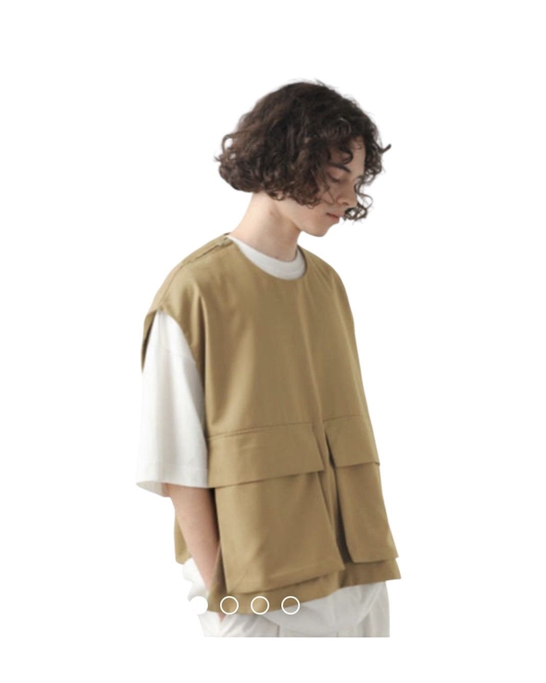HARE × Japanese Brand Hare TR Pullover Vest Design Double Pocket Stlye Size US M / EU 48-50 / 2 - 1 Thumbnail