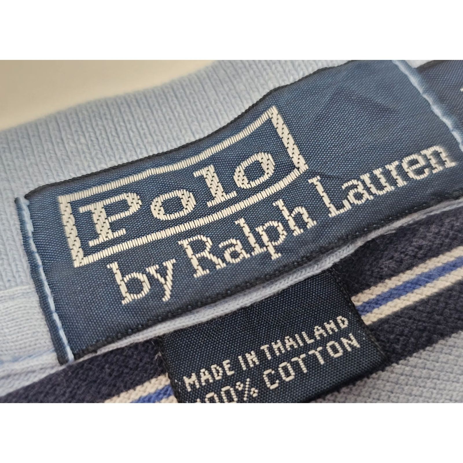 Polo Ralph Lauren VINTAGE Polo Ralph Lauren Polo Shirt Men L Blue Striped Embroidered Pony Polo Shirt Mens Large 90s Y2K Modern Classic Size US L / EU 52-54 / 3 - 2 Thumbnail