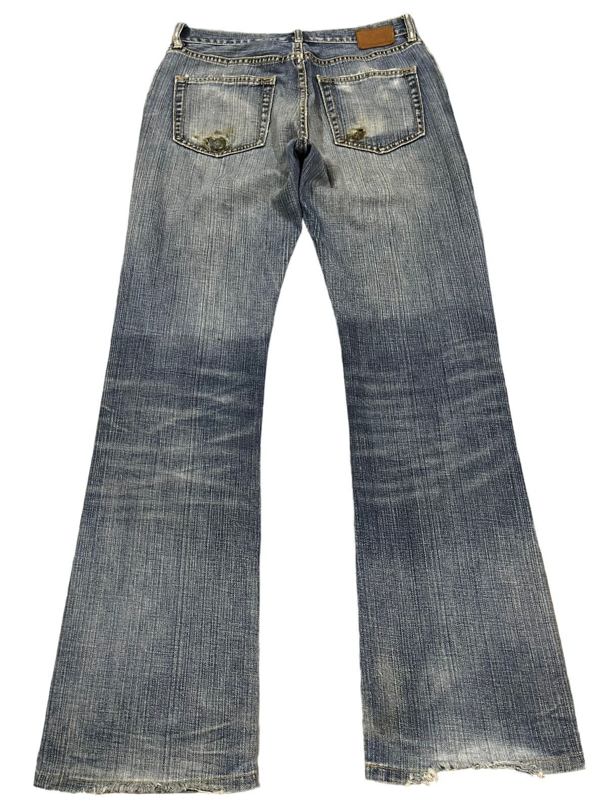 Gap Vintage Gap Blue Wash Distress Bootcut Style Jeans Size US 30 / EU 46 - 2 Thumbnail