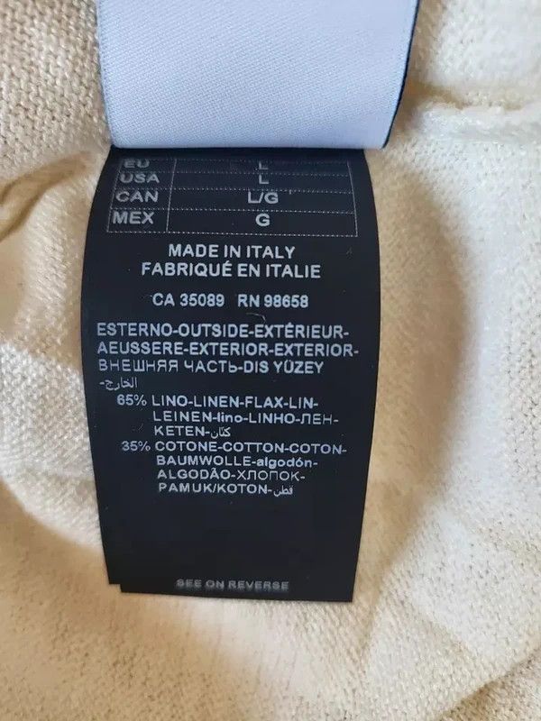 Paul & Shark RRP800€ PAUL&SHARK sz L Sweater NWT Linen Knitted Size US L / EU 52-54 / 3 - 5 Thumbnail