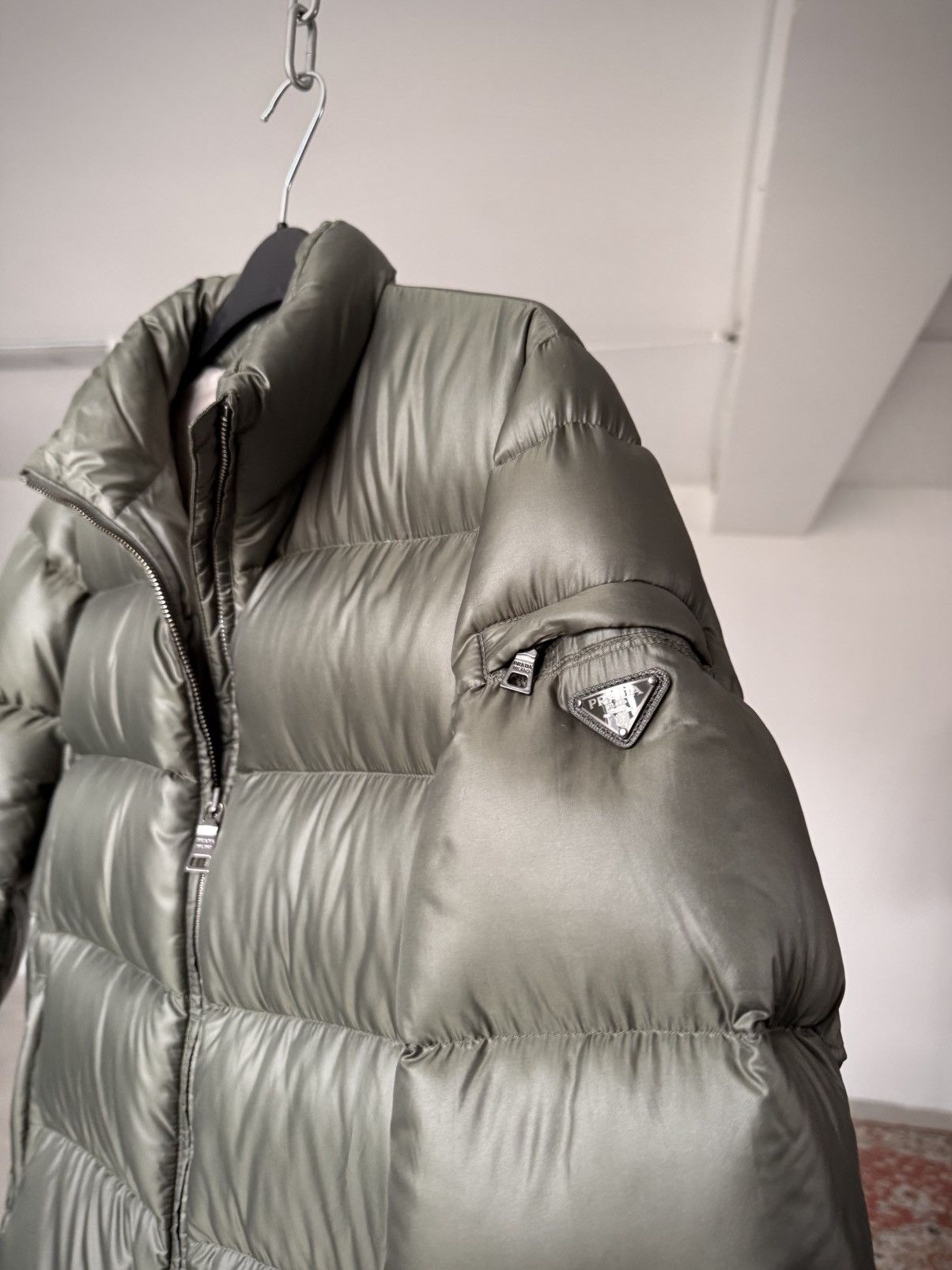 Prada Vintage Prada Down Jacket Dark Green Size M / US 6-8 / IT 42-44 - 16 Thumbnail
