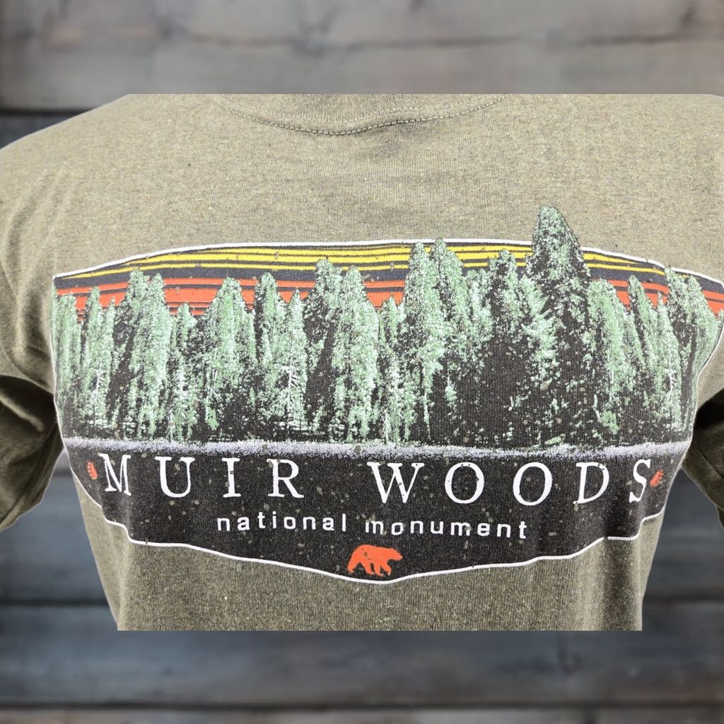 Vintage Muir Woods National Monument Eco Mountain Green T-Shirt Mens L Souvenir Tee Size US L / EU 52-54 / 3 - 1 Thumbnail