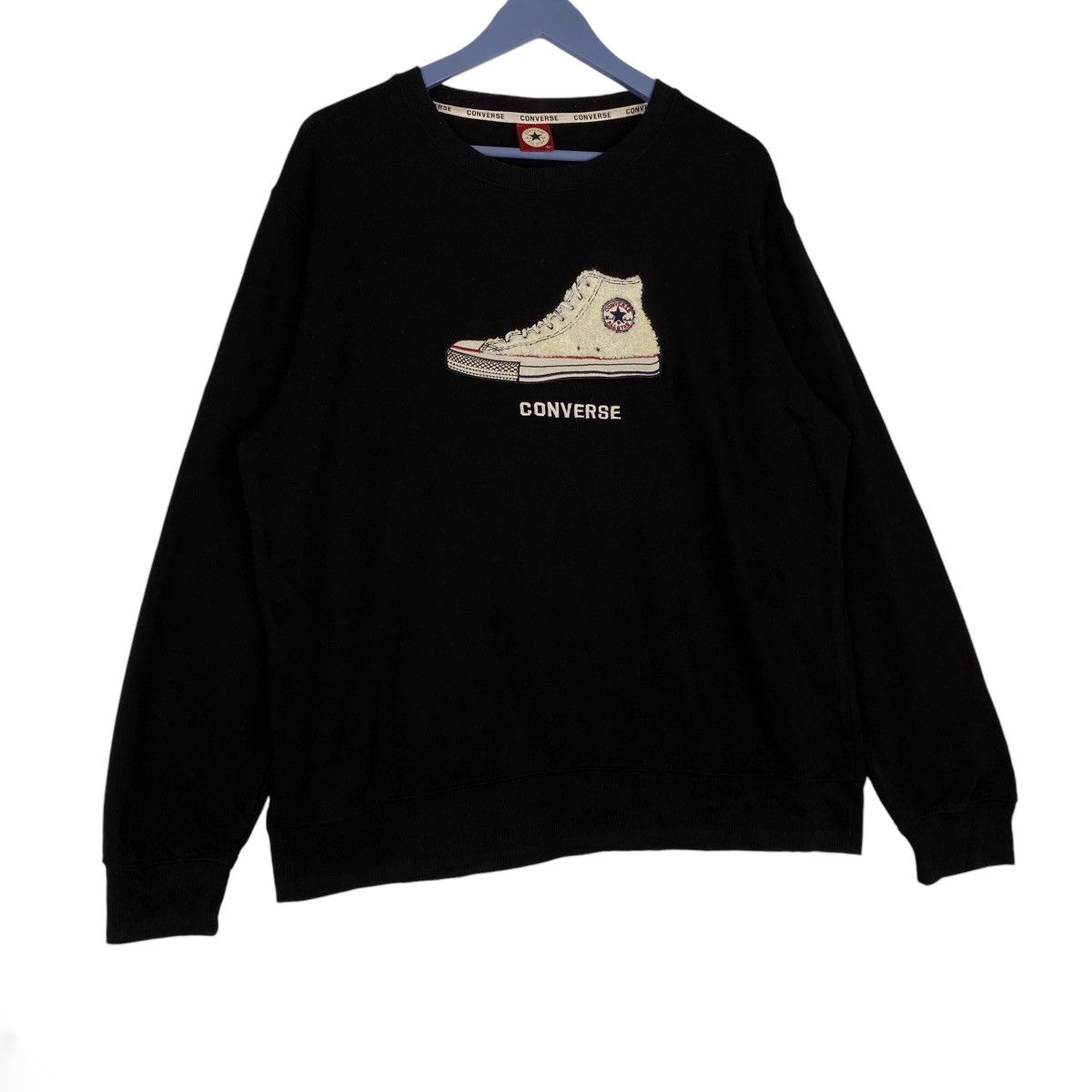 Converse × Vintage Vintage Converse All Star Crewneck Sweatshirt Pullover Size US XL / EU 56 / 4 - 3 Thumbnail