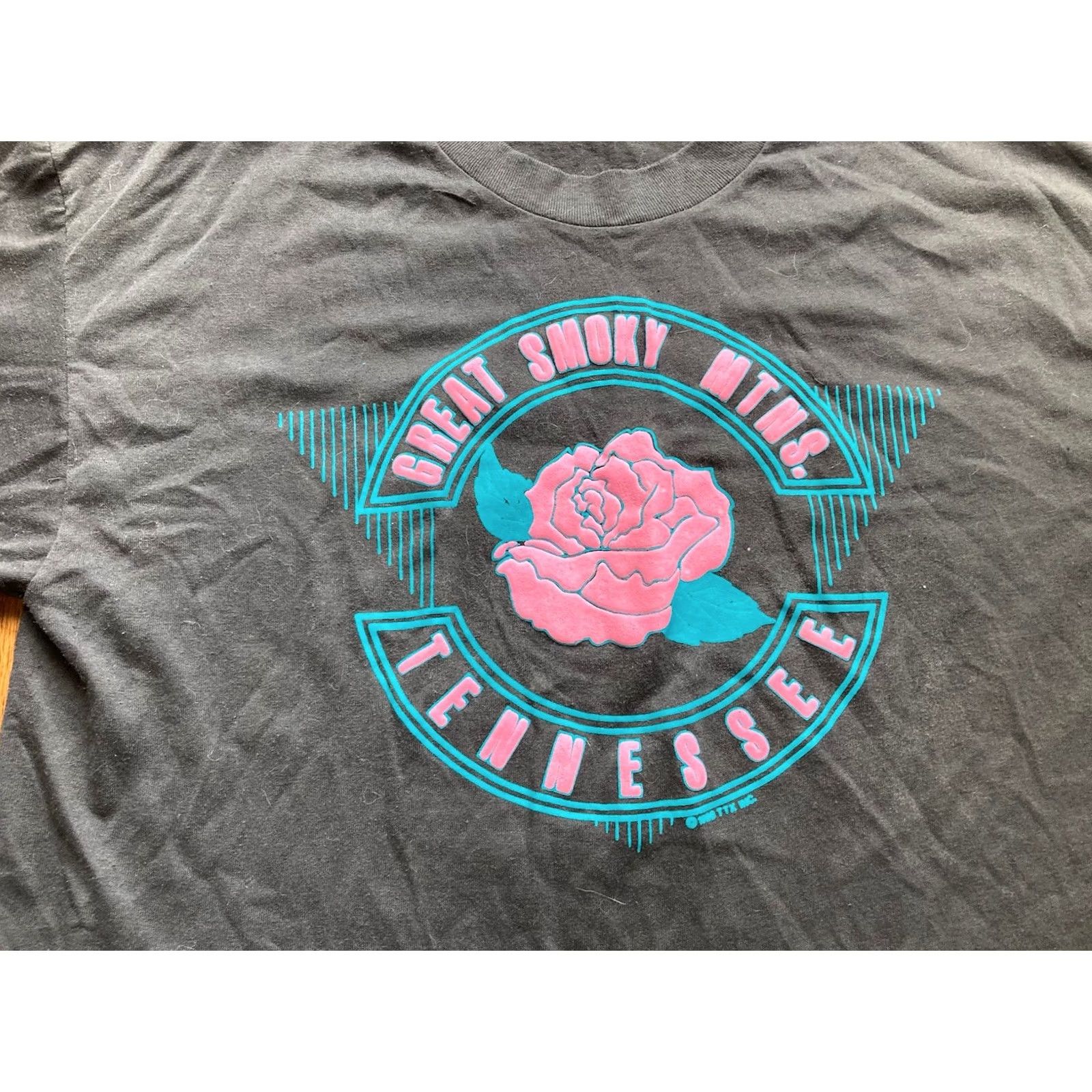 Vintage VINTAGE 80s Great Smoky Mountains T Shirt Mens XL Black Cotton Blend USA Made Casuals Size US XL / EU 56 / 4 - 2 Thumbnail