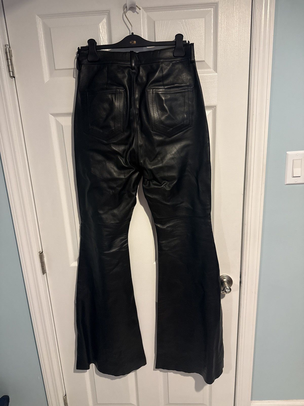 Rick Owens Rick Owens Black Bolan Leather Pants Size US 28 / EU 44 - 6 Thumbnail