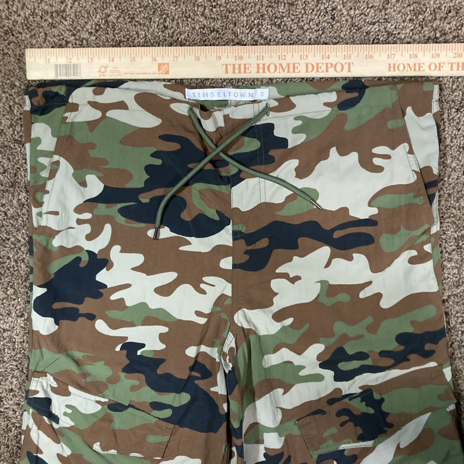 Other Tinseltown Y2K Camo Cargo Streetwear Womens Sz Small Pants Size 26" / US 2 / IT 38 - 3 Thumbnail