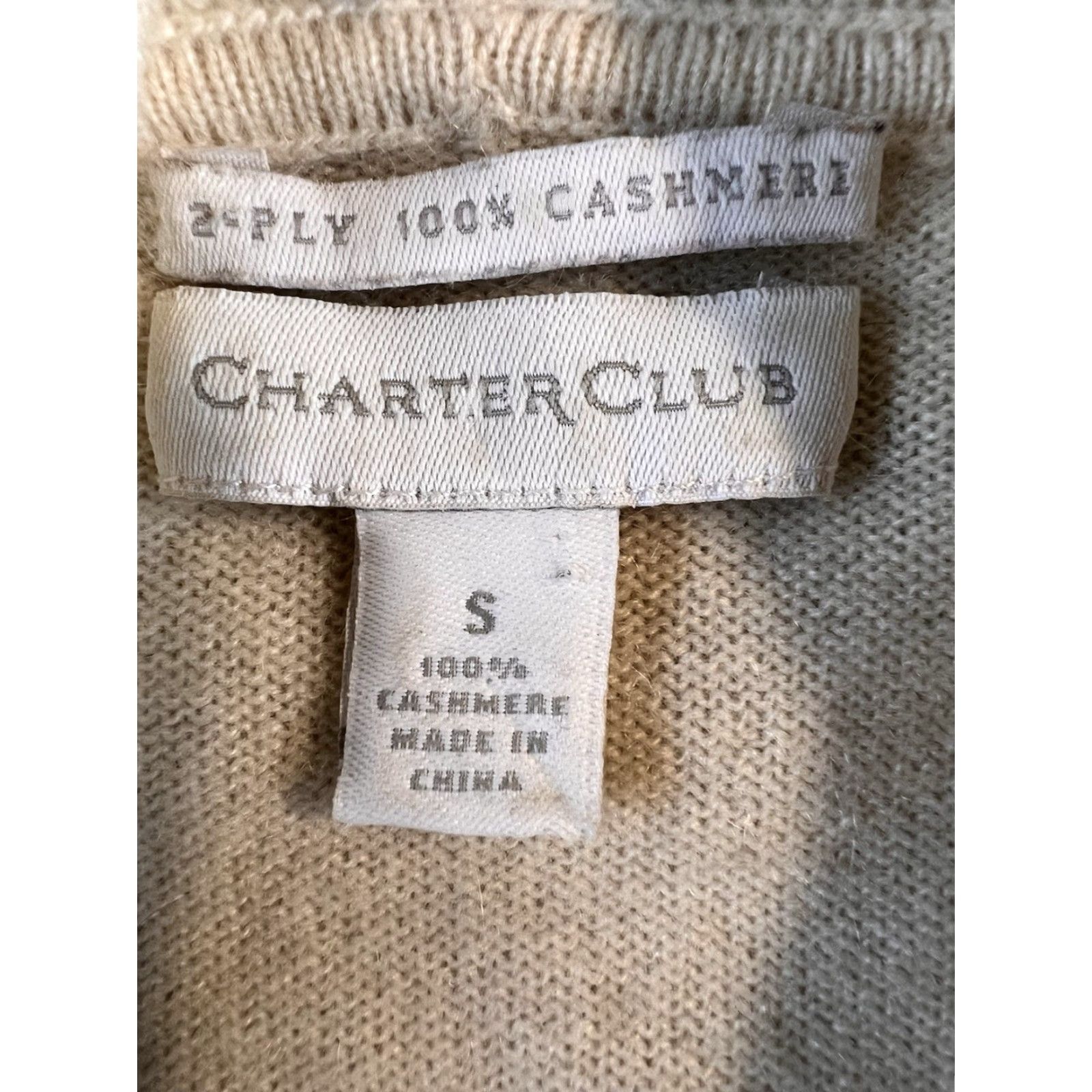 Charter Club Charter Club Sweater Womens Small Cashmere 100% Gray Cowl Neck Lightweight Preppy Winter Size S / US 4 / IT 40 - 4 Thumbnail