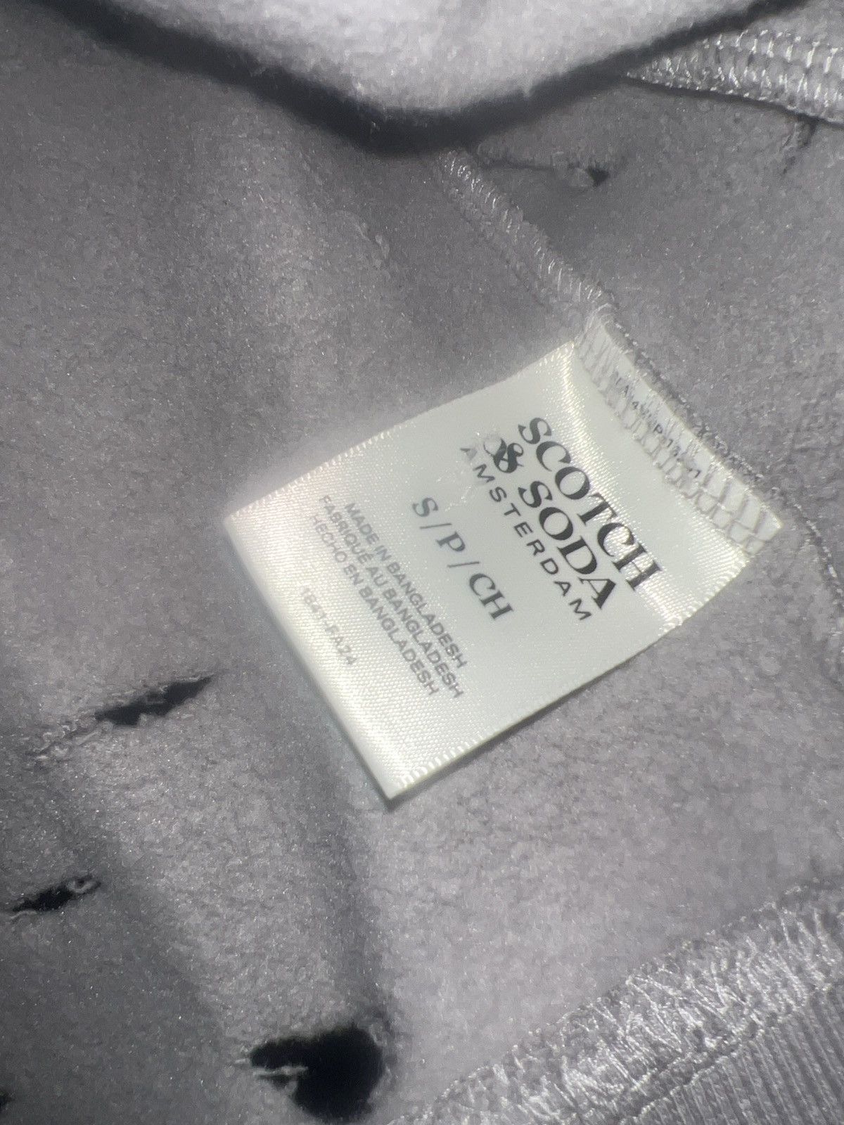 Scotch & Soda Scotch & Soda Distressed hoodie. Size US S / EU 44-46 / 1 - 6 Thumbnail