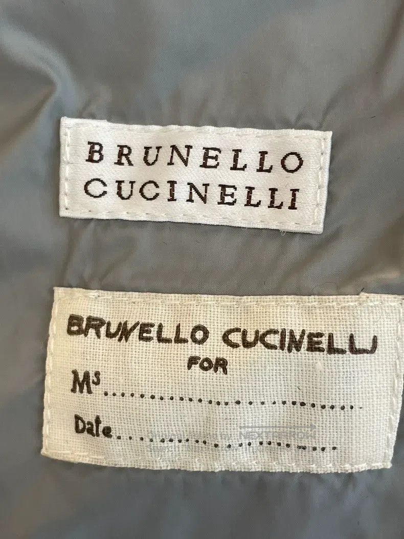 Brunello Cucinelli Brunello Cucinelli Dark Gray Faux Fur Short Down Coat Size M / US 6-8 / IT 42-44 - 3 Thumbnail