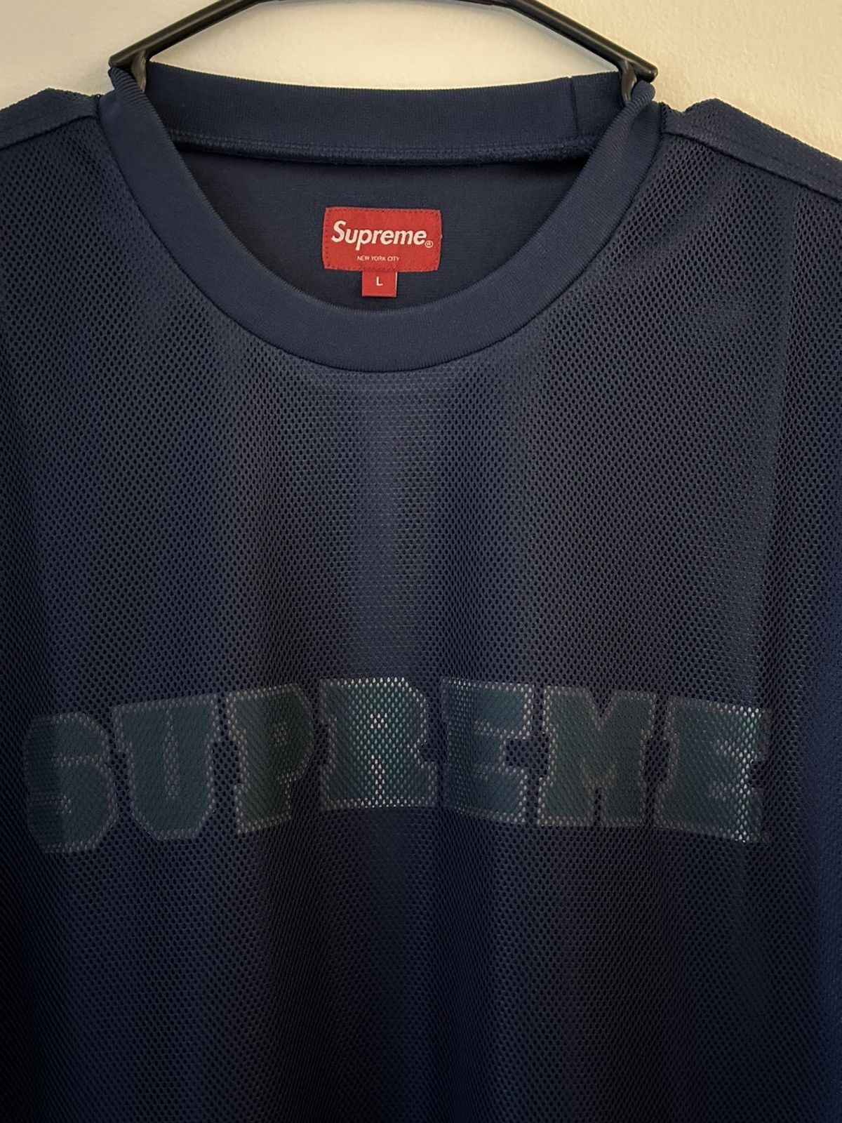 Supreme Supreme Dazzle Mesh S/S Top Tee Size US L / EU 52-54 / 3 - 2 Thumbnail