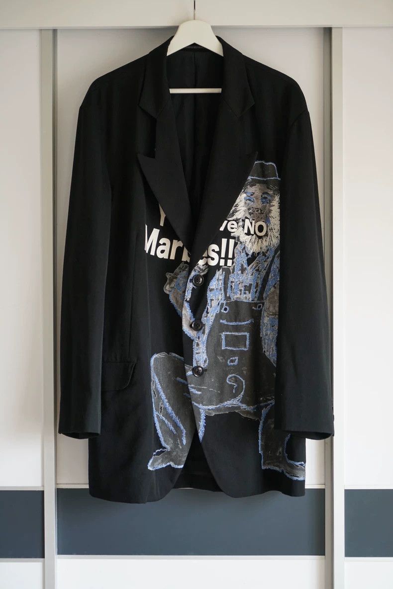 Yohji Yamamoto Yohji Yamamoto Yohji Yamamoto Laborer Embroidered Blazer Size US M / EU 48-50 / 2 - 1 Thumbnail
