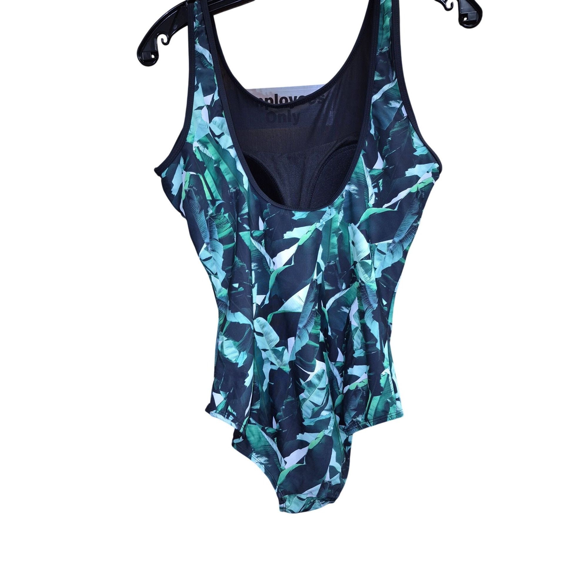 Other Womens Size 12 Tropical Leaf Print One-Piece Swimsuit By You Size XL / US 12-14 / IT 48-50 - 4 Thumbnail